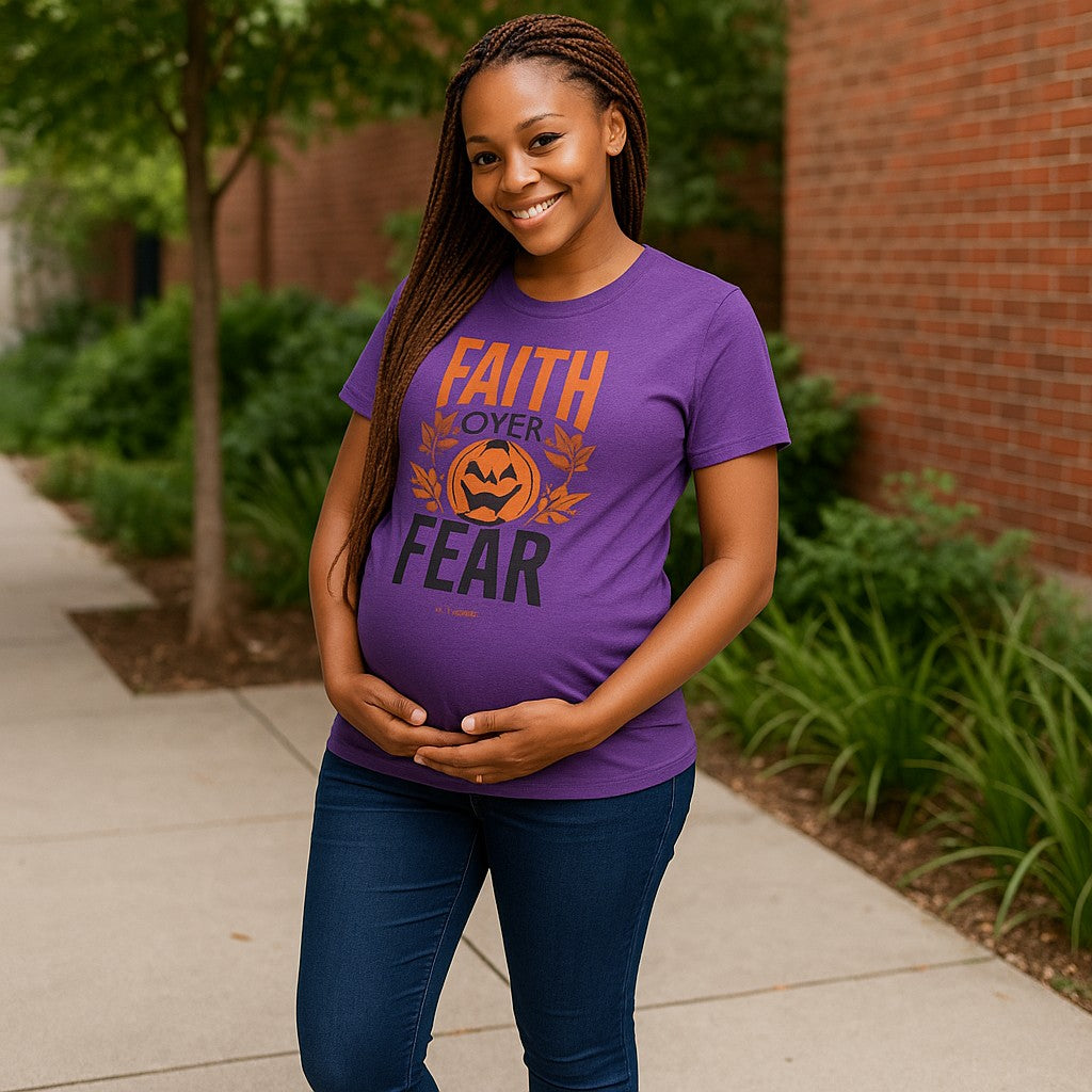 Faith Inspired Halloween T-Shirt "Faith Over Fear"