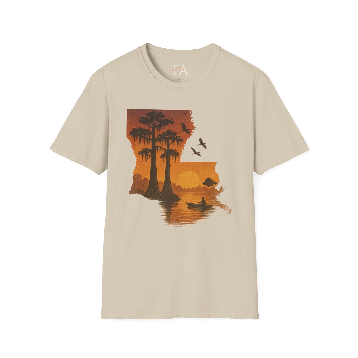 Louisiana Sunset T-Shirt, Unisex Beach Tee, Summer Vacation Shirt, Nature Lover Gift, Outdoor Adventure Apparel