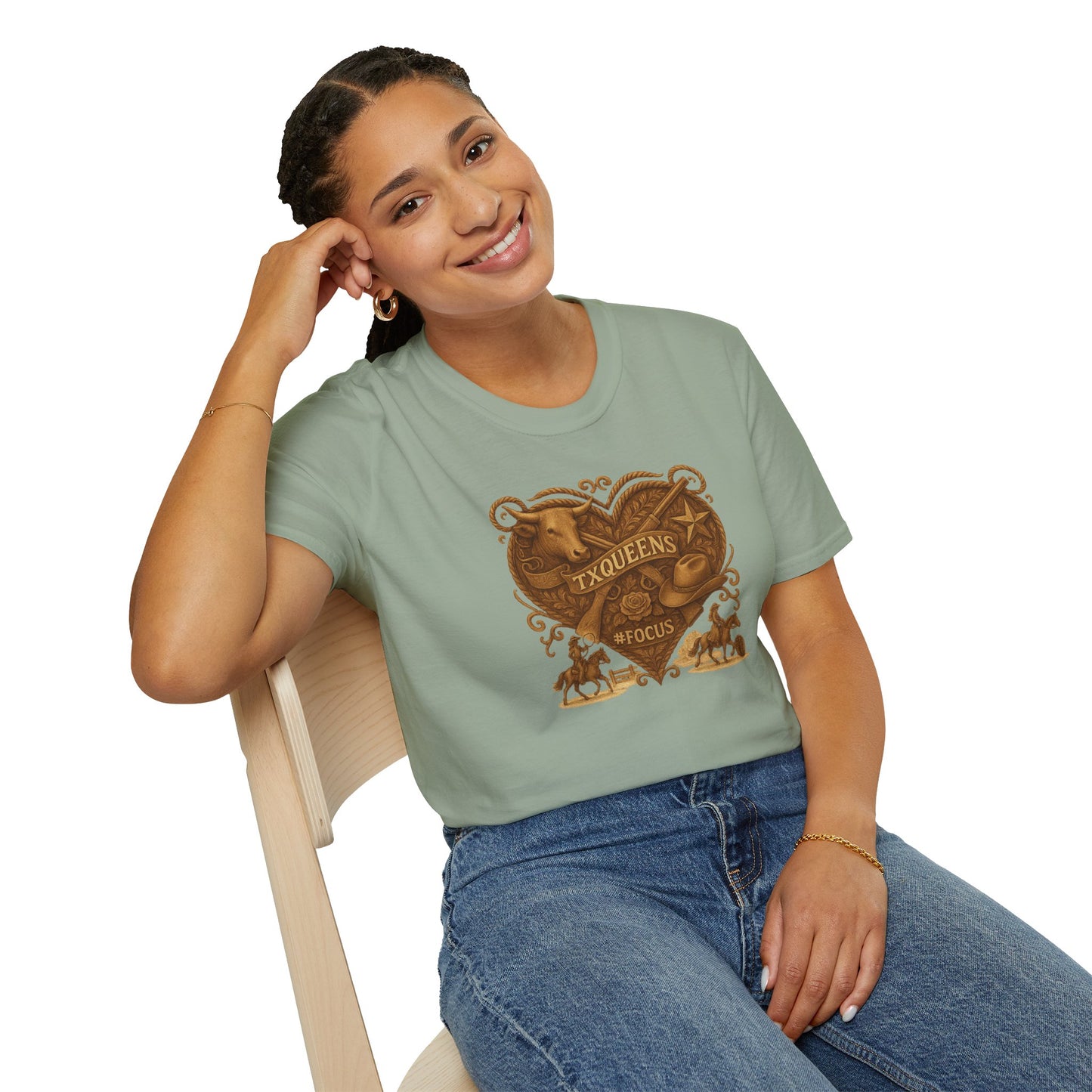 Texas Queens Graphic Tee | Soft Unisex T-Shirt, Trendy Shirt for Women, Cute Gift for Queens, Birthday Celebration, Everyday Style. Women's