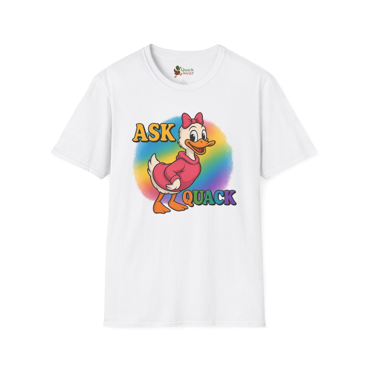 Ask Quack Duck Unisex T-Shirt - Funny Graphic Tee for Kids and Adults