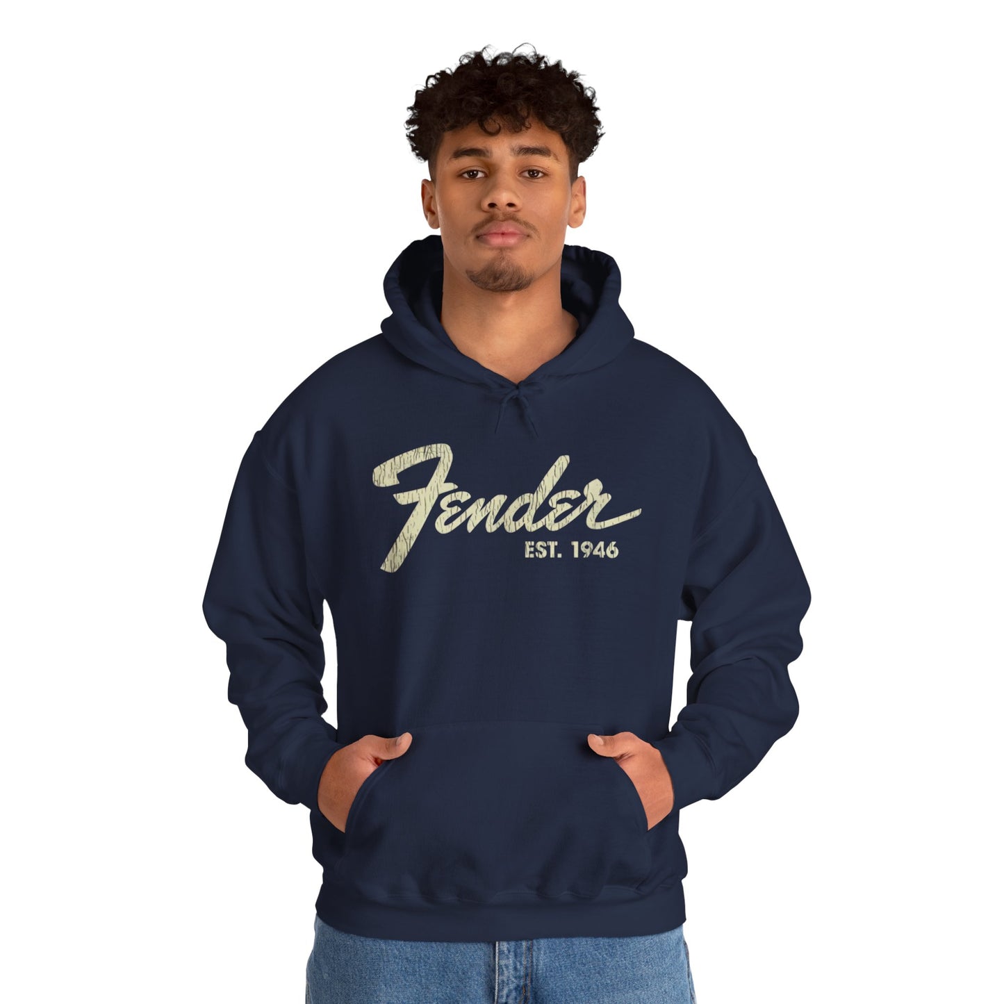 Fender Est 1946 Hoodie - Music Lovers Graphic Sweatshirt