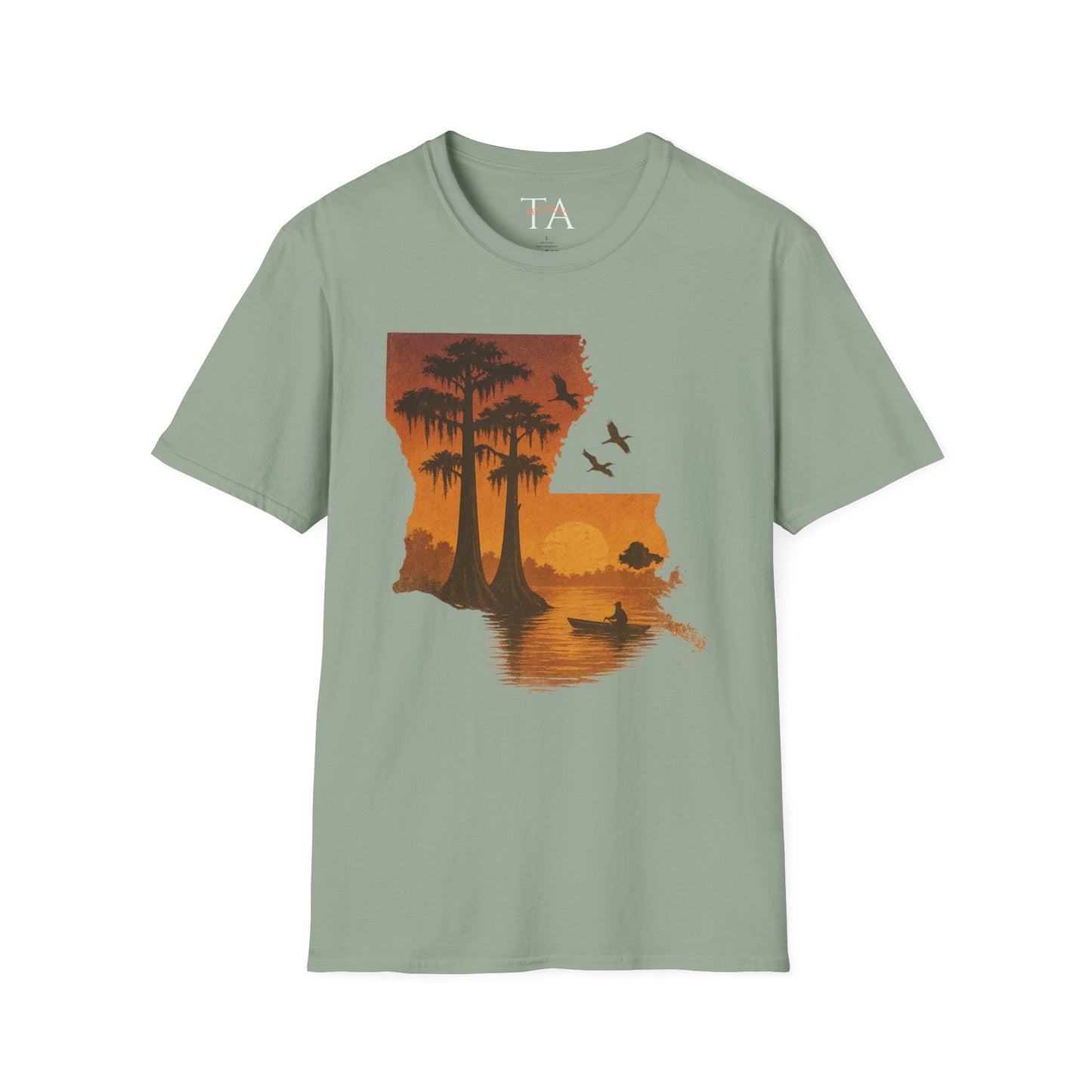 Louisiana Sunset T-Shirt, Unisex Beach Tee, Summer Vacation Shirt, Nature Lover Gift, Outdoor Adventure Apparel