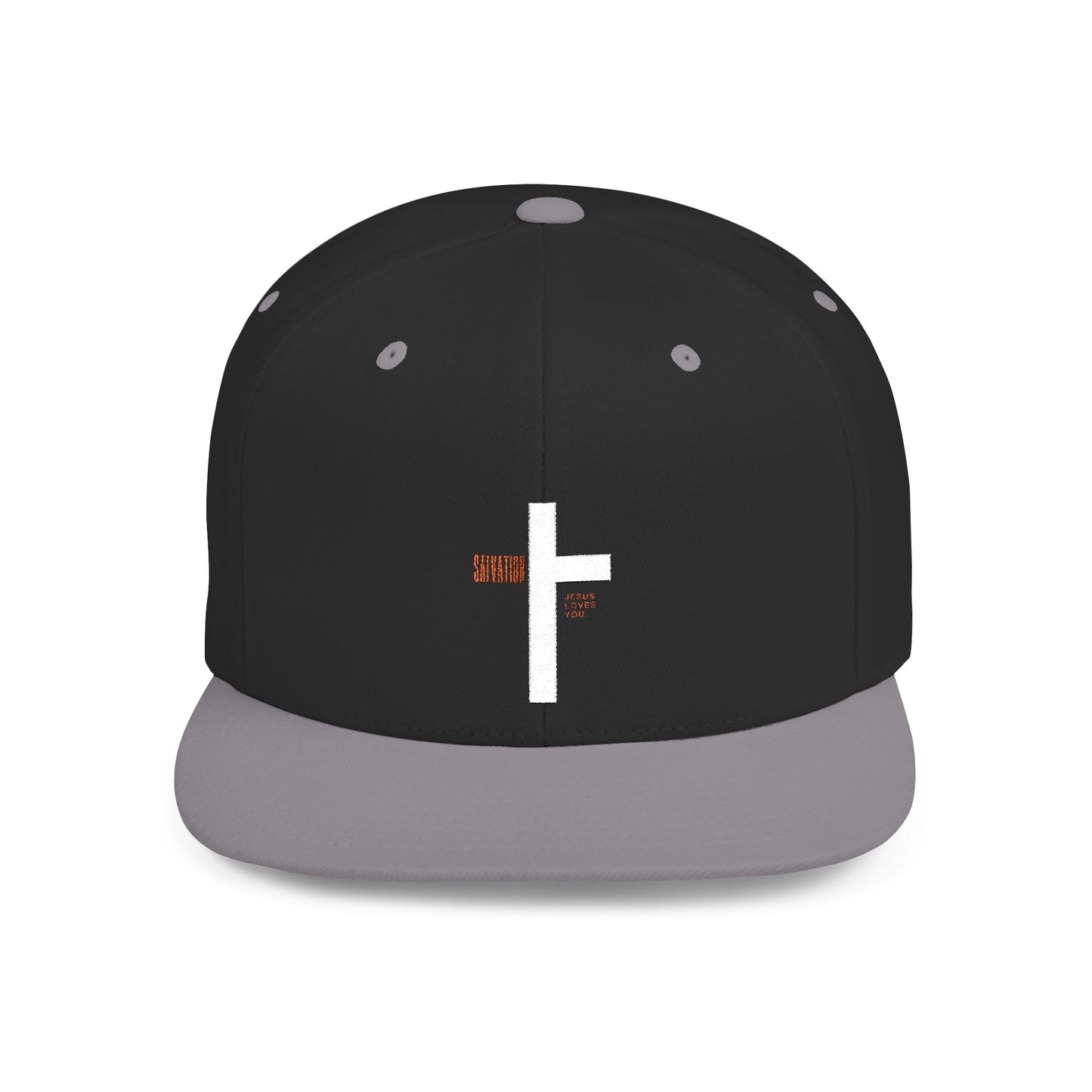 Snapback Hat with salvation cross