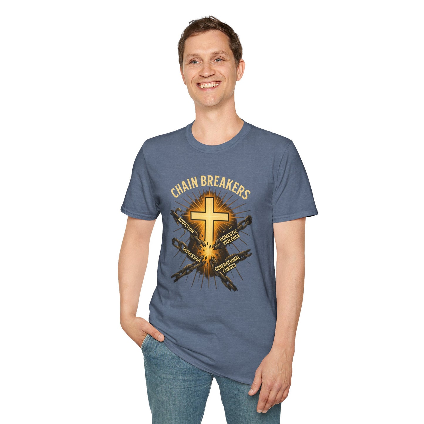 Chain Breakers T-Shirt - Breaking Chains of Addiction and Domestic Violence