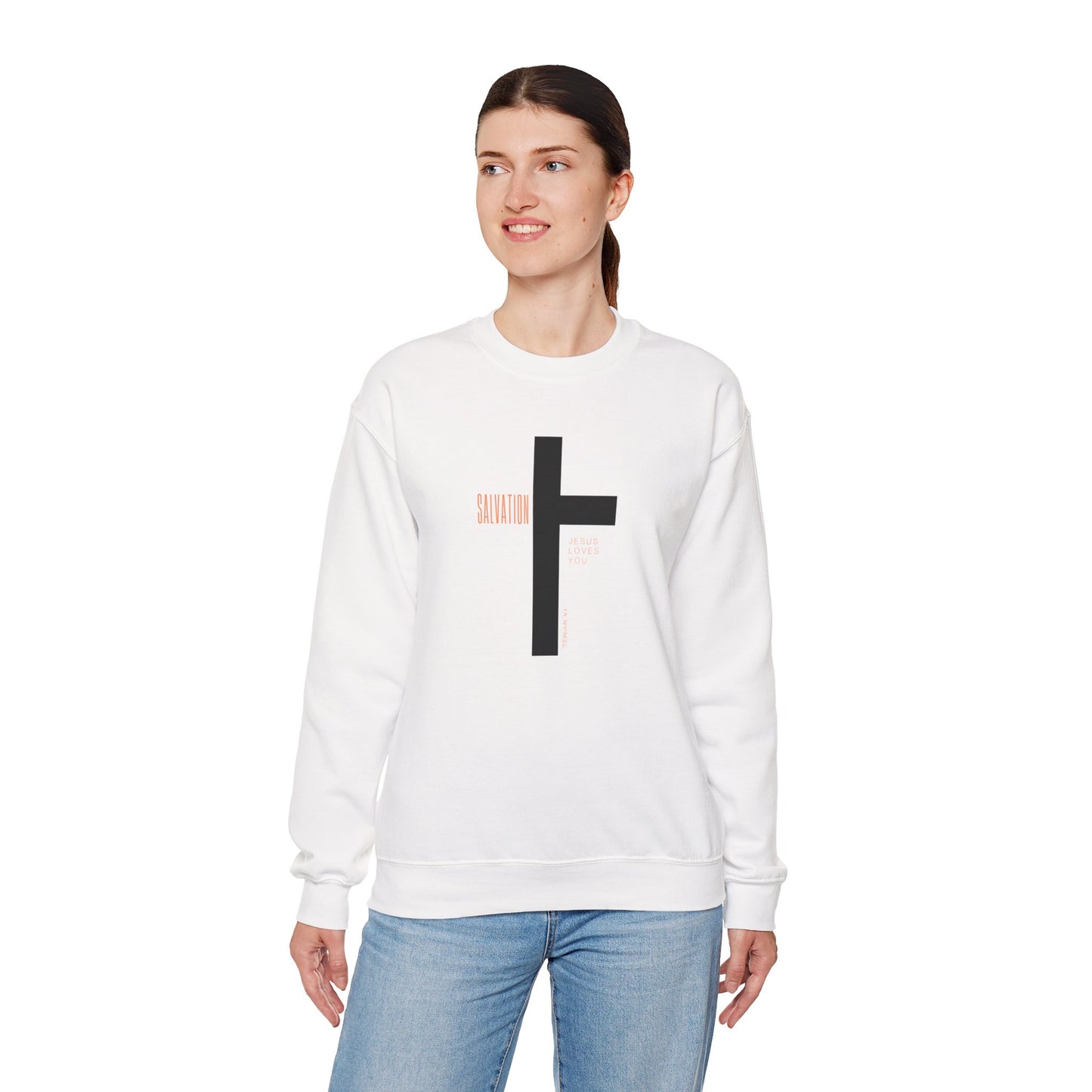 Faith Inspired Salvation Cross Sweatshirt