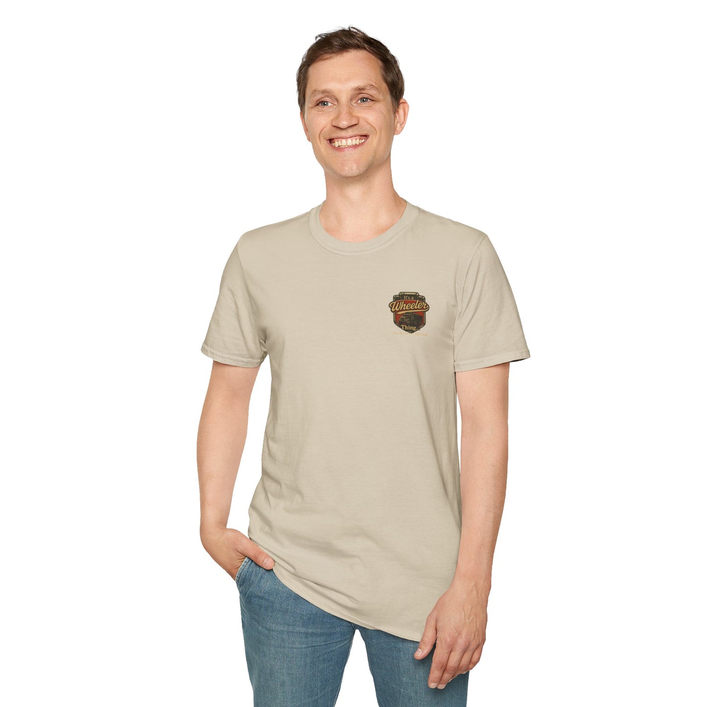 "It's a Wheeler Thing" Unisex Softstyle T-Shirt, Ideal for Truck Lovers, Gifts for Drivers, Casual Wear, Perfect for Birthdays, Father's Day