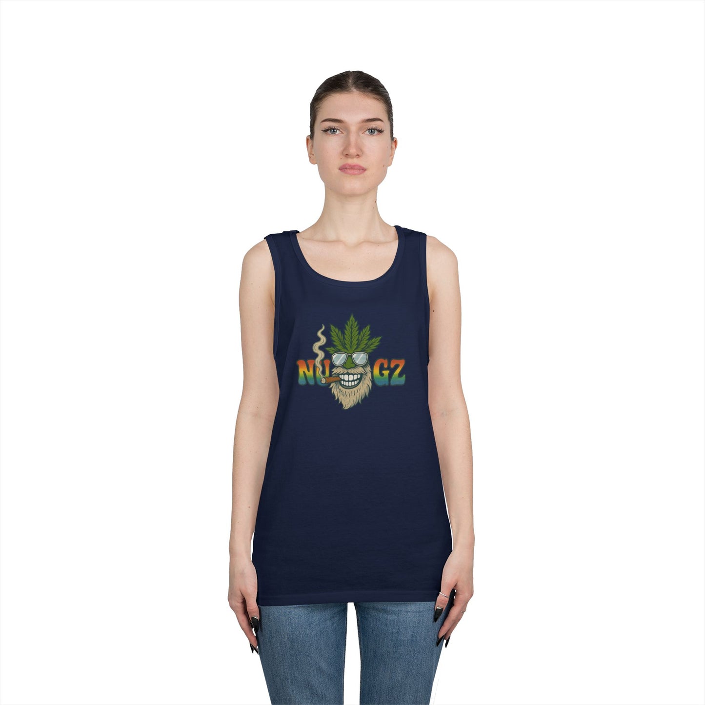 NUGZ Chill Vibes Tank Top | Retro Cannabis Design