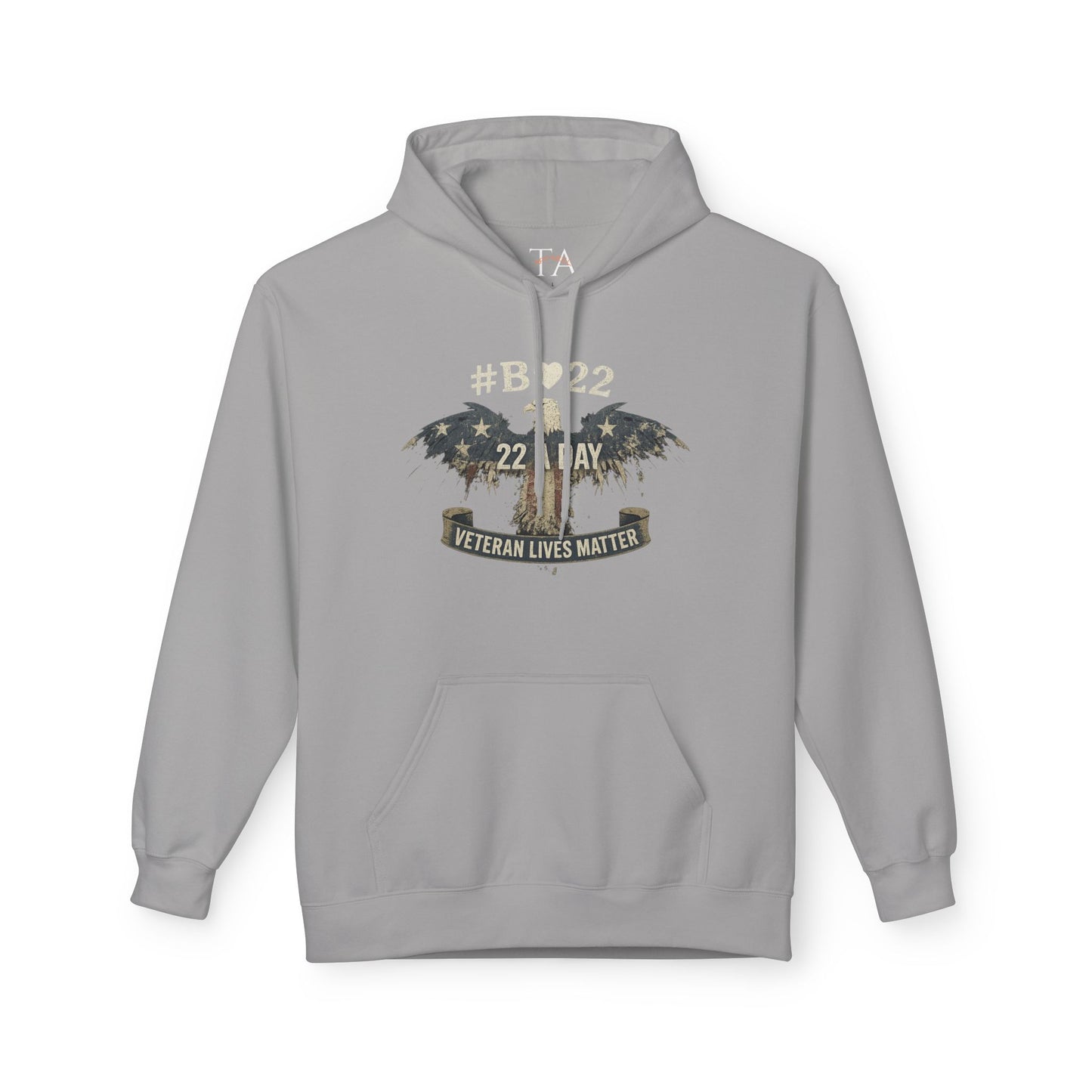 #B🤍22 Veteran Lives Matter Hoodie - Unisex Fleece Sweatshirt
