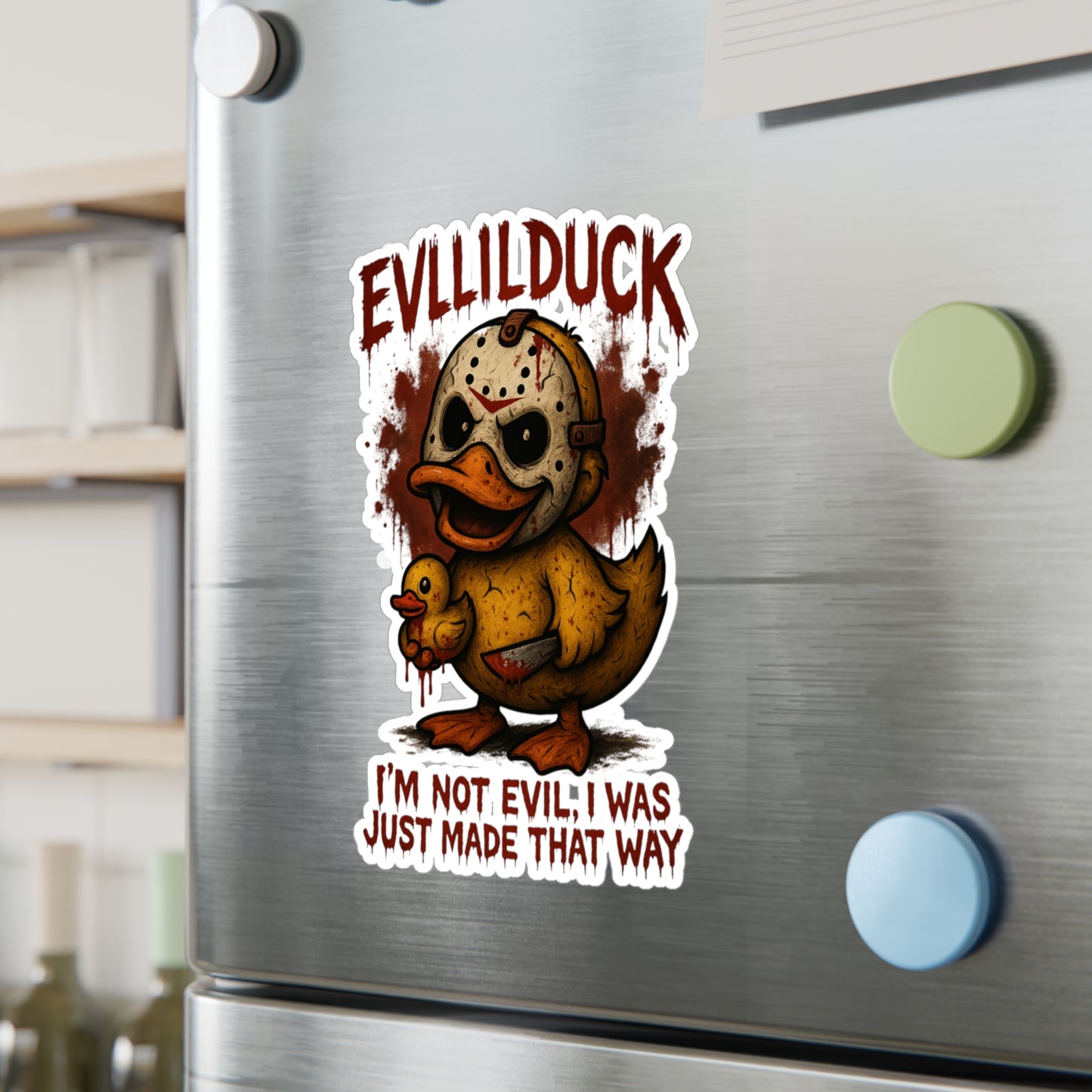 EVLLILDUCK Vinyl Decals - EVLLILDUCK Quirky Decor & Halloween Decorations