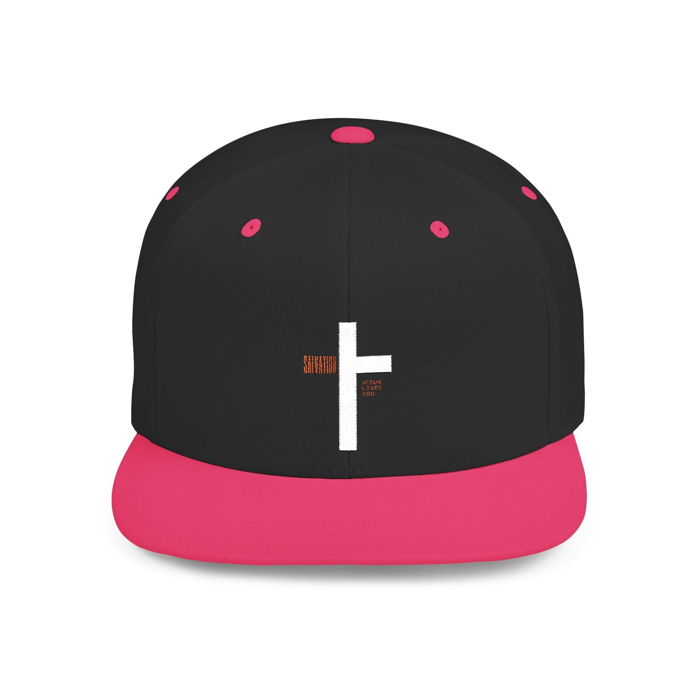 Snapback Hat with salvation cross