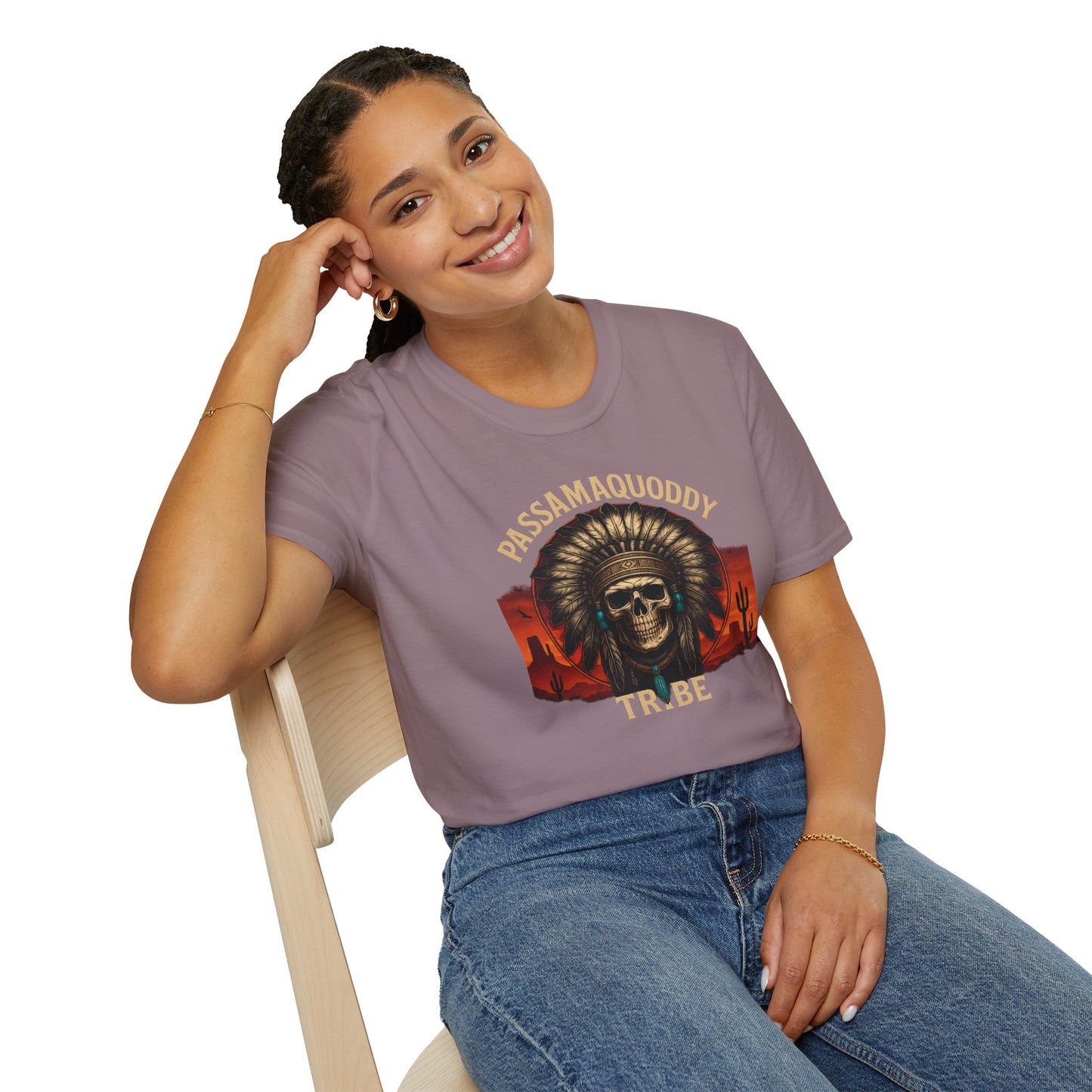 Tribal Graphic T-Shirt - Passamaquoddy Tribe Design10, Gift for Adventurers