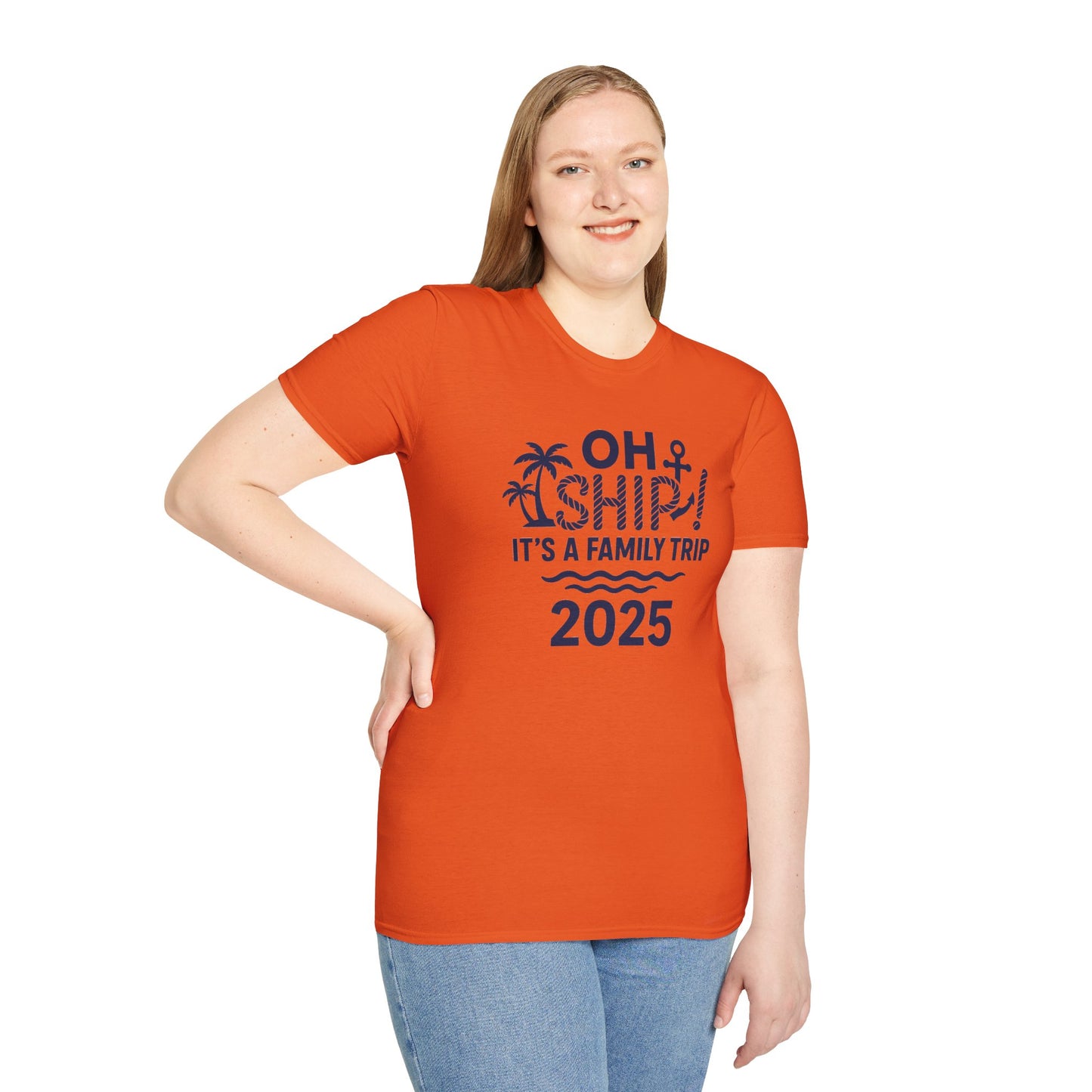 Family Cruise Vacation T-Shirt - Oh Ship, It's A Family Trip