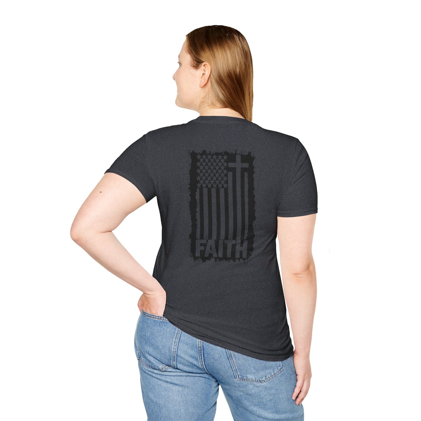 Faith-Inspired American Flag T-Shirt