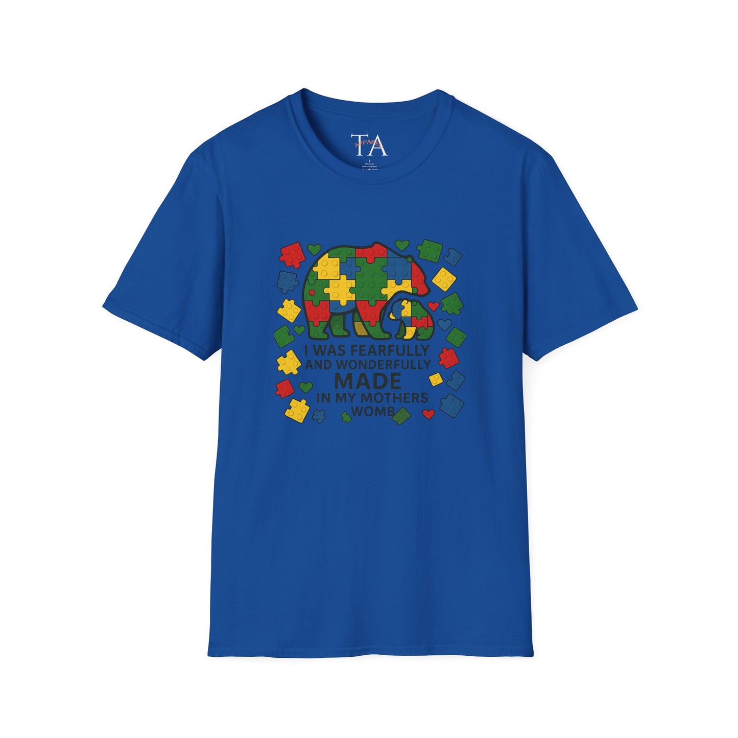 Autism Lego Mama Bear T-Shirt