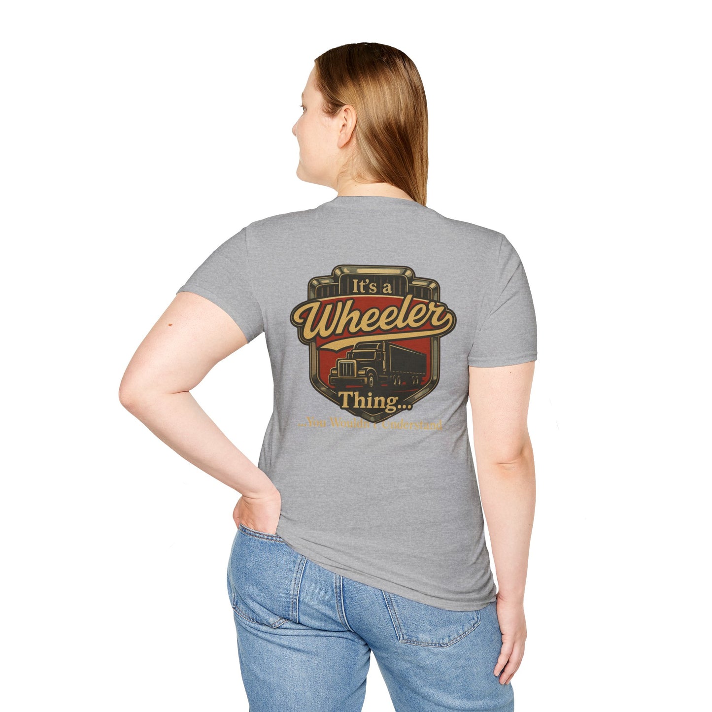 "It's a Wheeler Thing" Unisex Softstyle T-Shirt, Ideal for Truck Lovers, Gifts for Drivers, Casual Wear, Perfect for Birthdays, Father's Day