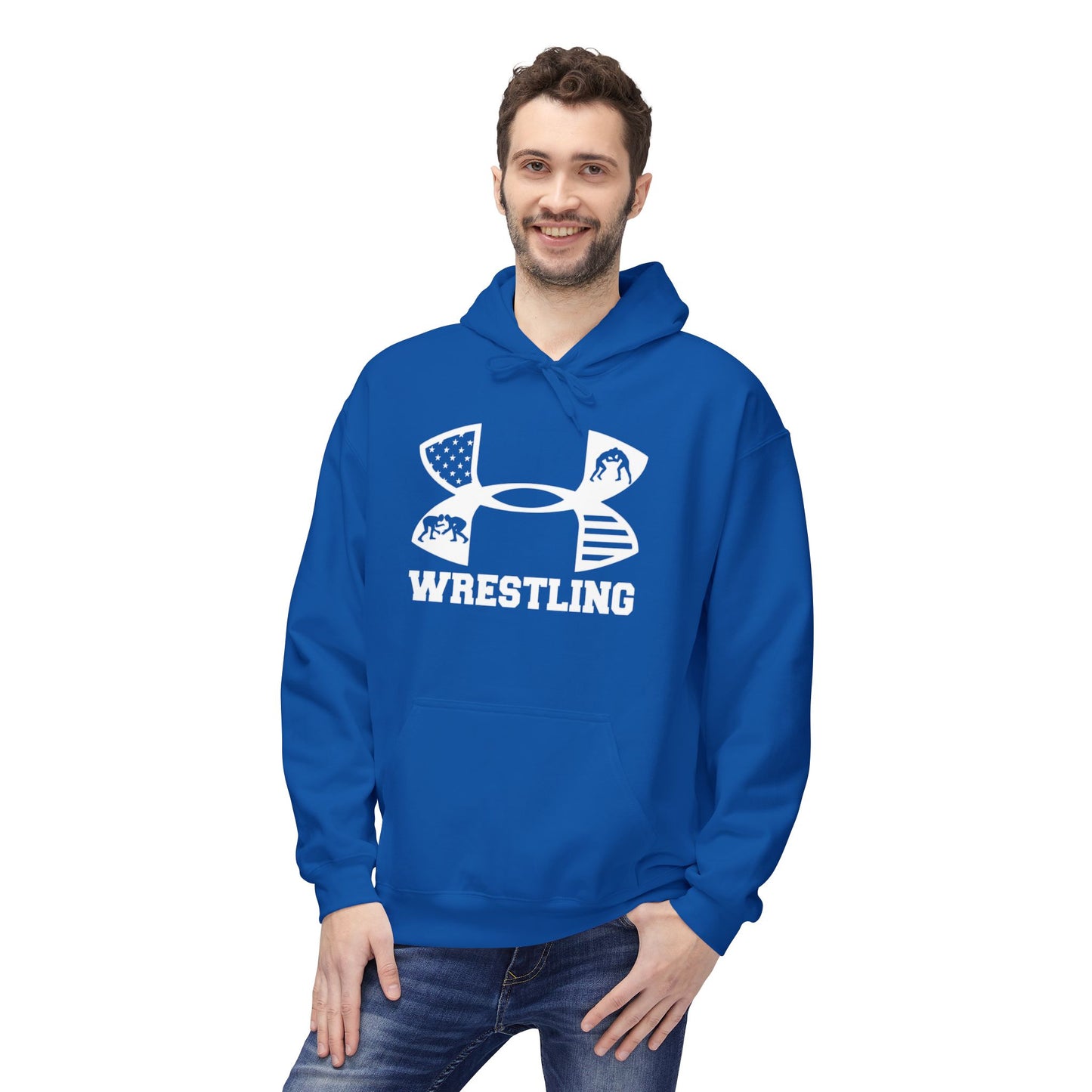 Fleece Hoodie - Cozy Wrestling Design for Everyday Comfort and Fall Fashion