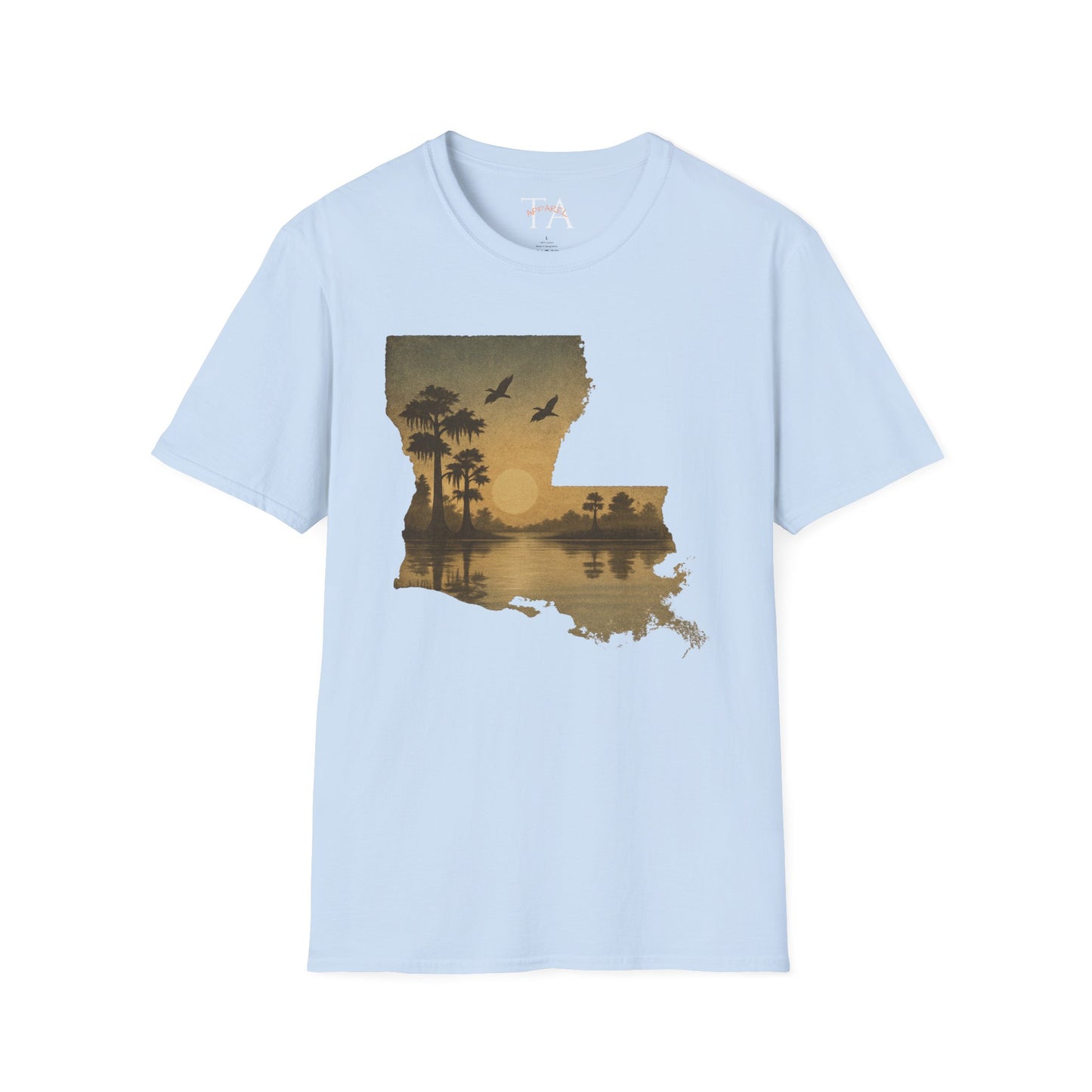 Louisiana Sunset Unisex T-Shirt - Souvenir Tee for Nature Lovers and Lake Life Enthusiasts