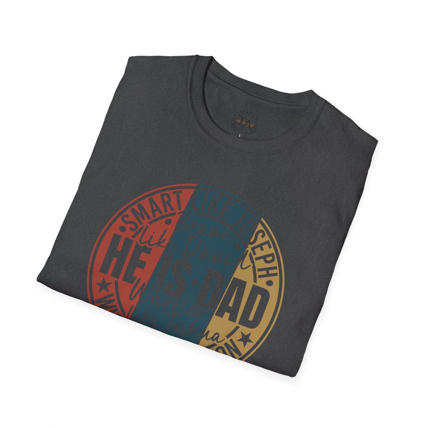 Faith Inspired Smart Like Dad Unisex Softstyle T-Shirt, Gifts for Father's Day, Casual Wear, Birthday Shirt, Dad Life Tee