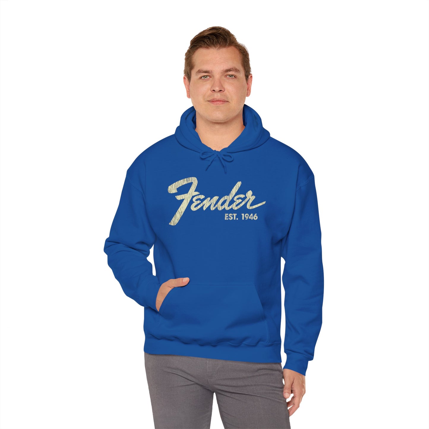 Fender Est 1946 Hoodie - Music Lovers Graphic Sweatshirt