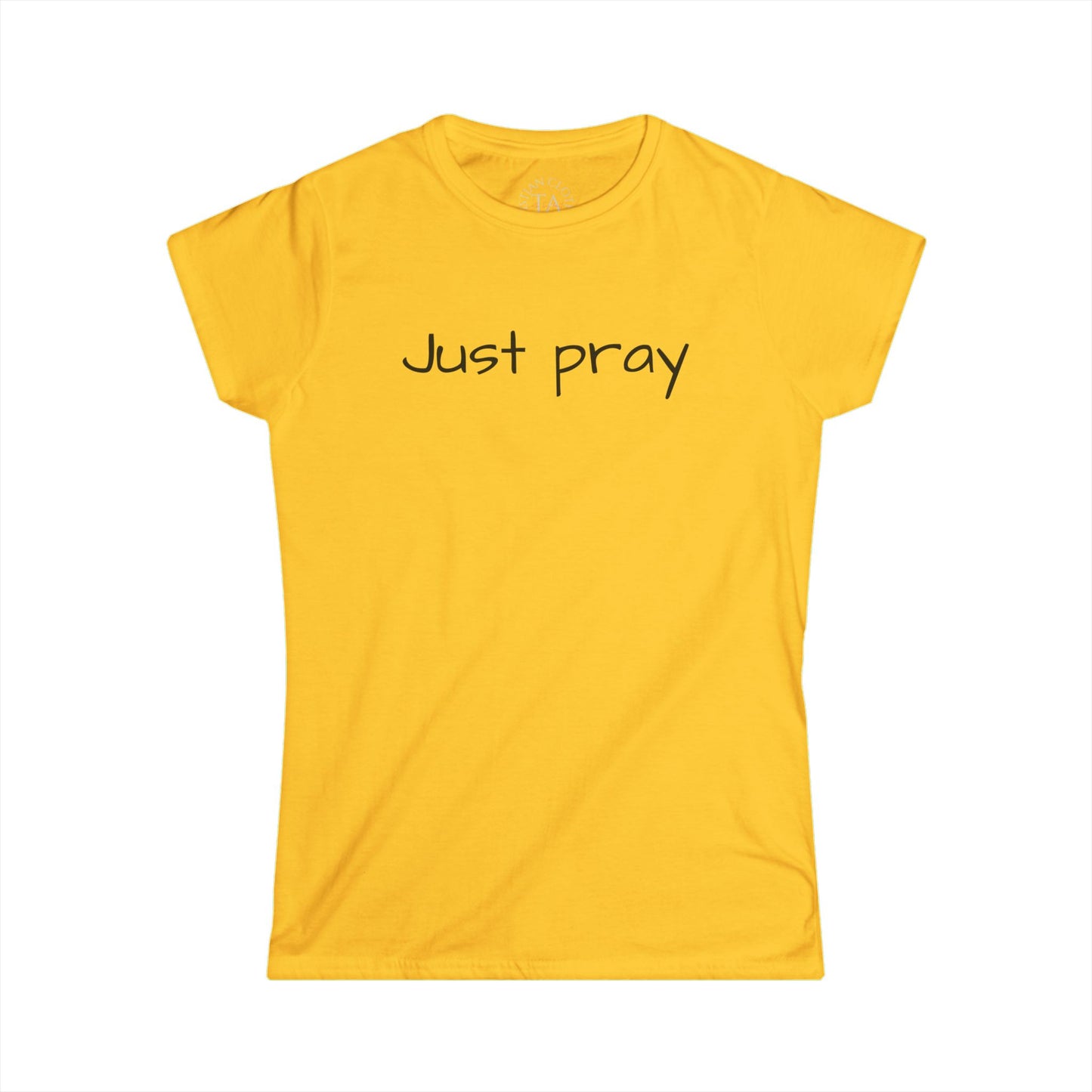 Women’s Inspirational Tee - Just Pray, Motivational Shirt, Faith-based T-Shirt, Casual Wear, Gift for Her, Spiritual Apparel