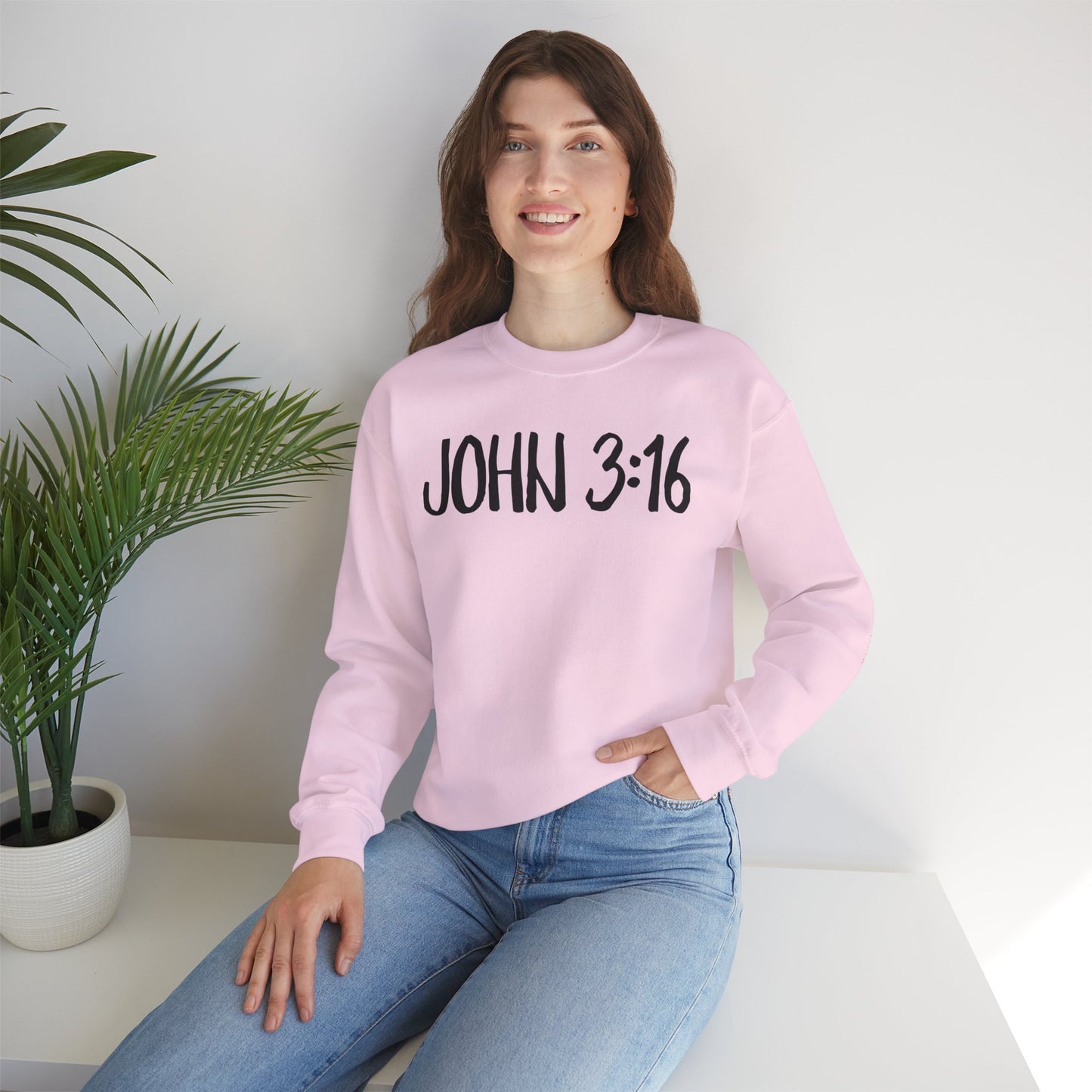 Faith Inspired John 3:16 Crewneck Sweatshirt