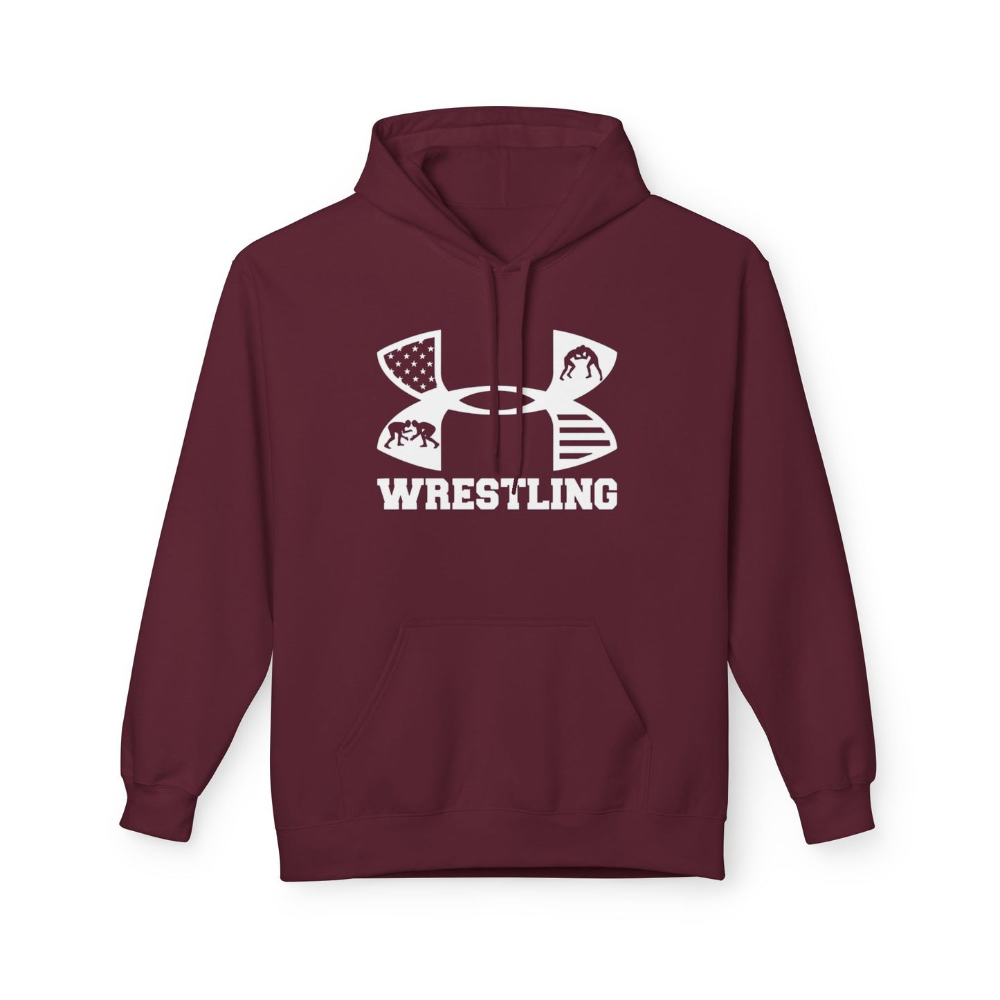 Fleece Hoodie - Cozy Wrestling Design for Everyday Comfort and Fall Fashion