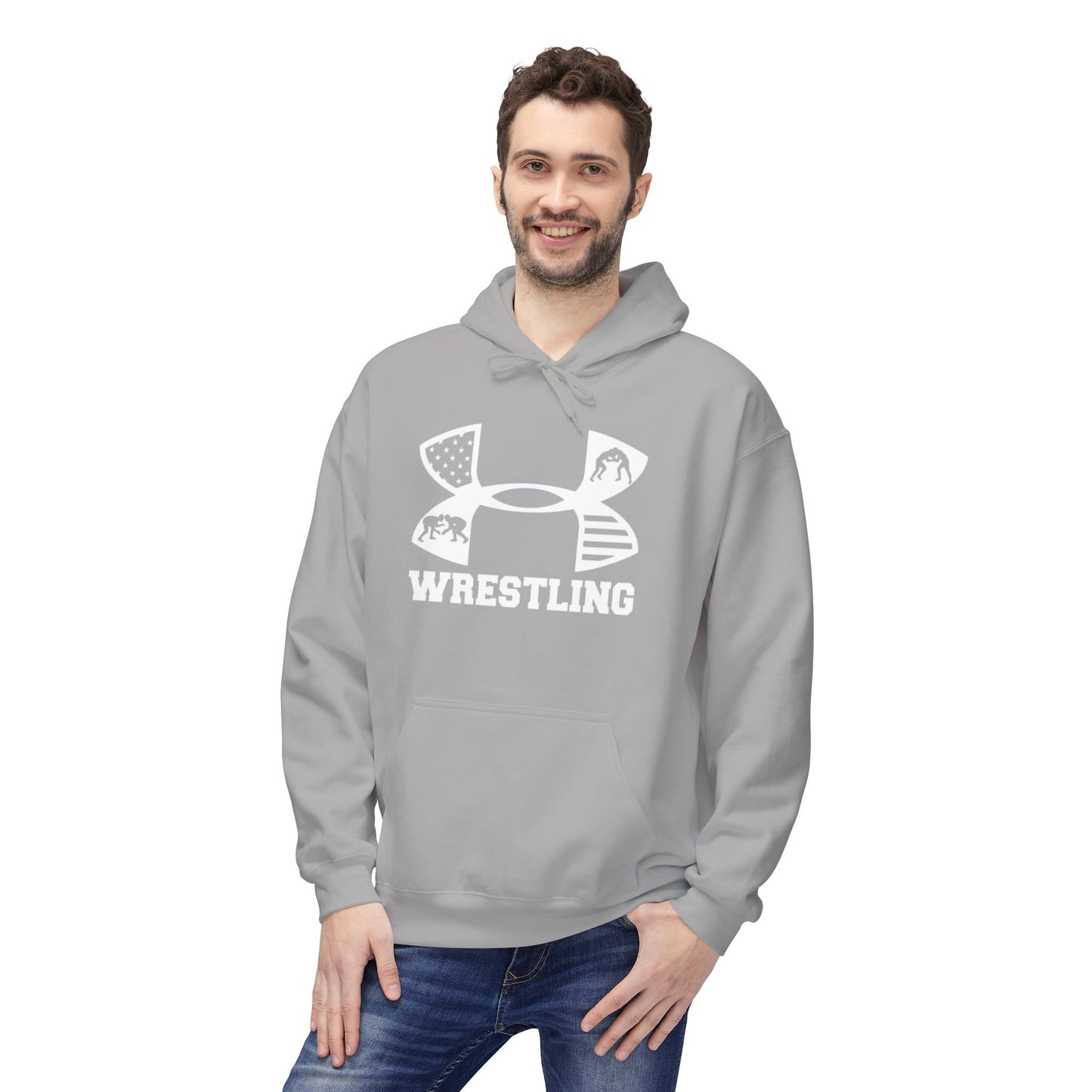 Fleece Hoodie - Cozy Wrestling Design for Everyday Comfort and Fall Fashion