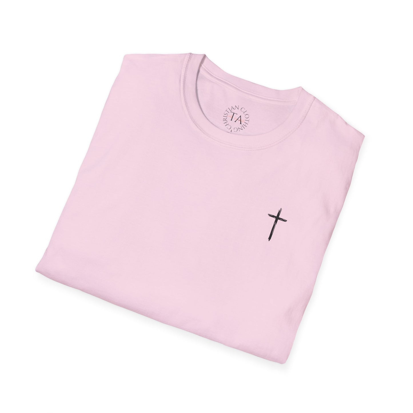 Faith-Inspired Unisex Softstyle T-Shirt, Vintage American Flag Tee, Inspirational Faith Shirt, Christian Apparel, Gifts for Believers