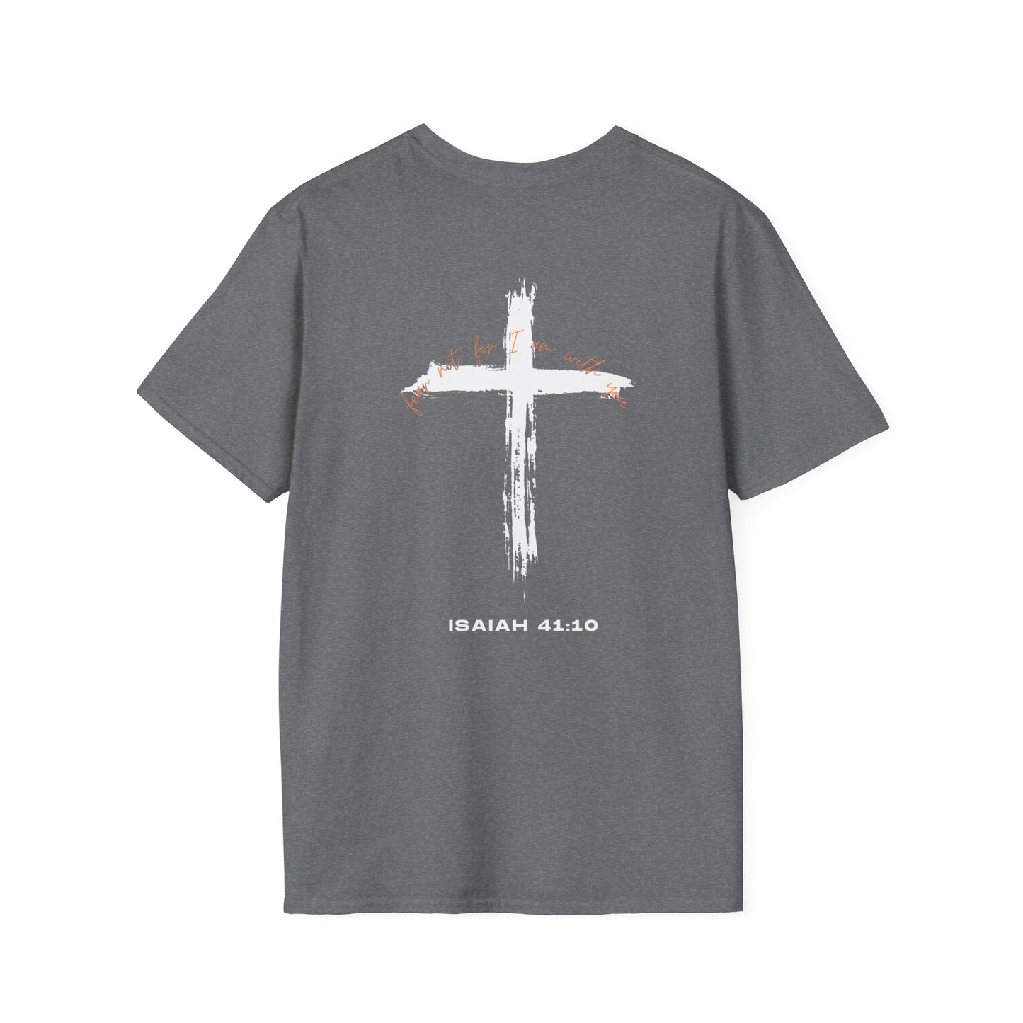 Faith-Inspired T-Shirt with Isaiah 41:10 Design - Customizable