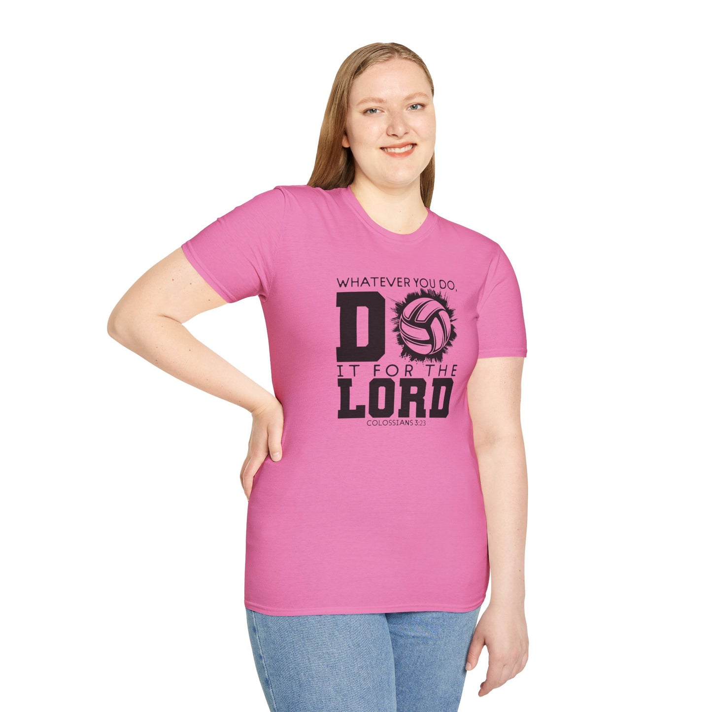 Volleyball Christian Unisex T-Shirt - Do it for the Lord