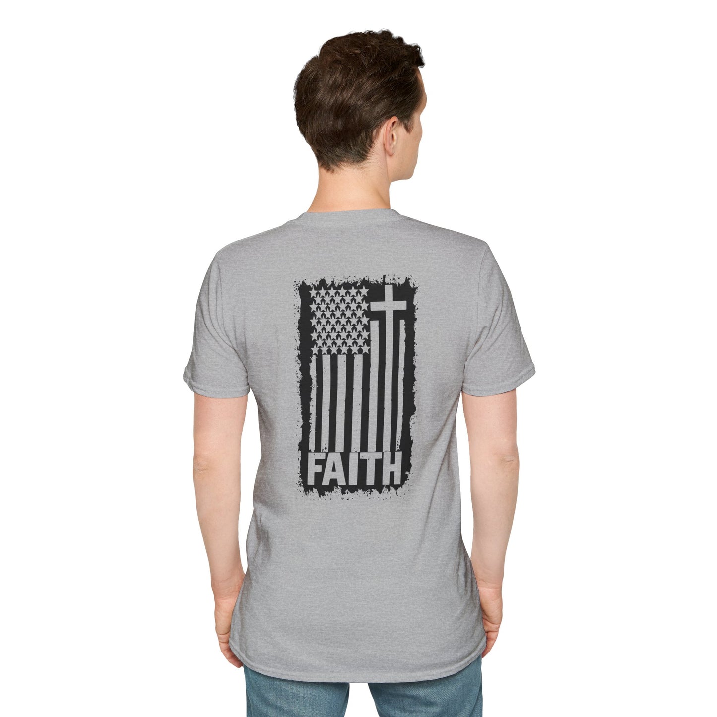 Faith-Inspired American Flag T-Shirt