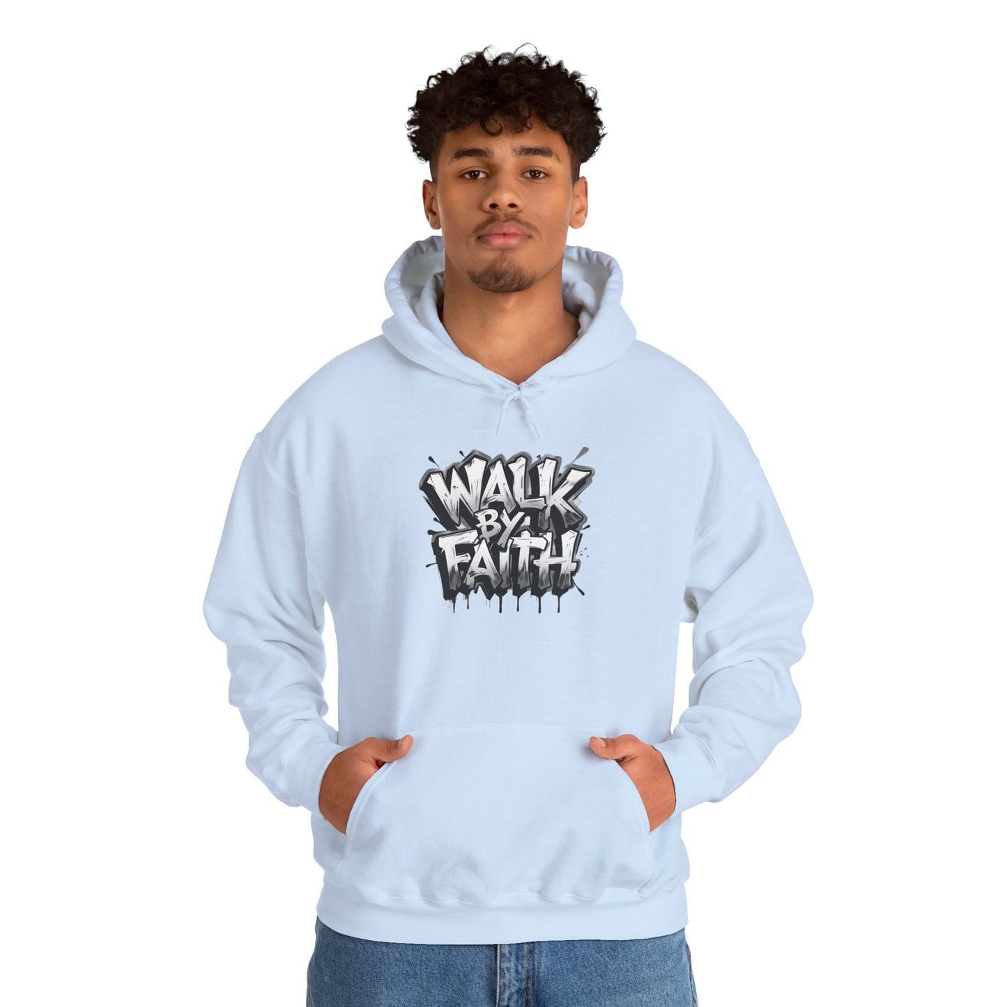 Faith Inspired Unisex Hoodie - 'Walk by Faith' Design