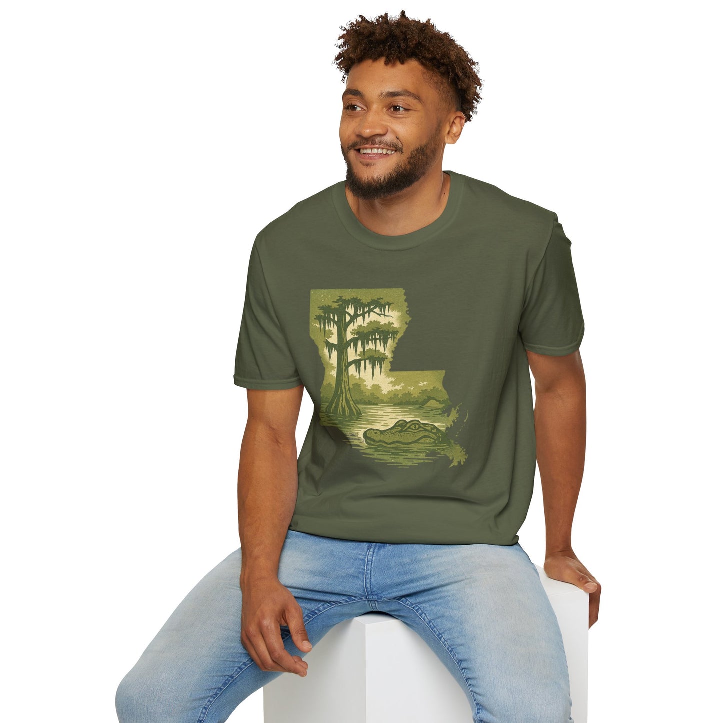 Louisiana Nature T-Shirt, Gift for Nature Lovers, Unisex Tee, Travel Souvenir, Outdoor Enthusiast Apparel, Urban Jungle Style