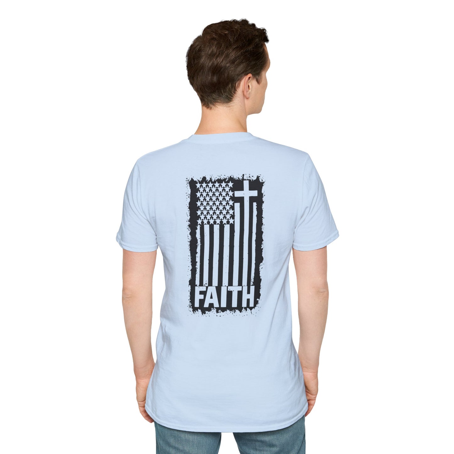 Faith-Inspired American Flag T-Shirt