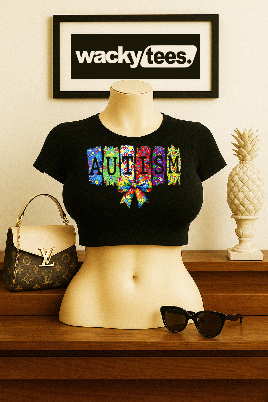 Autism Ribbon Awareness 2 Graphic Tee Shirt
