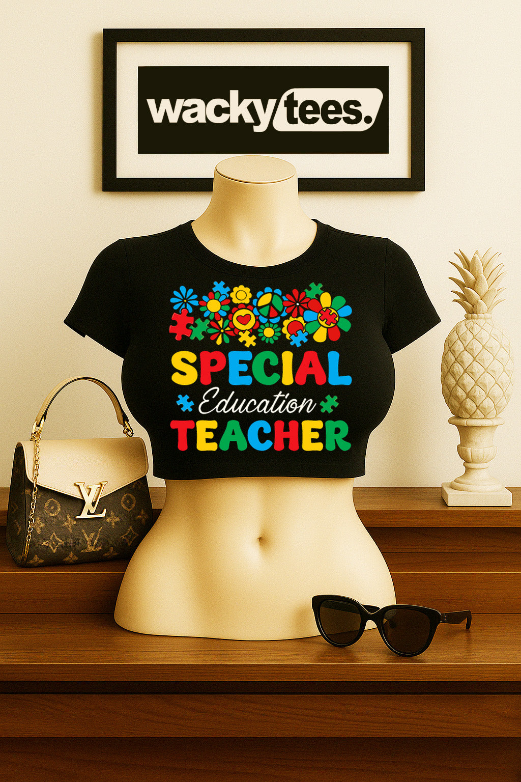 Special Education Teacher Autism Awareness Graphic Tee Shirt