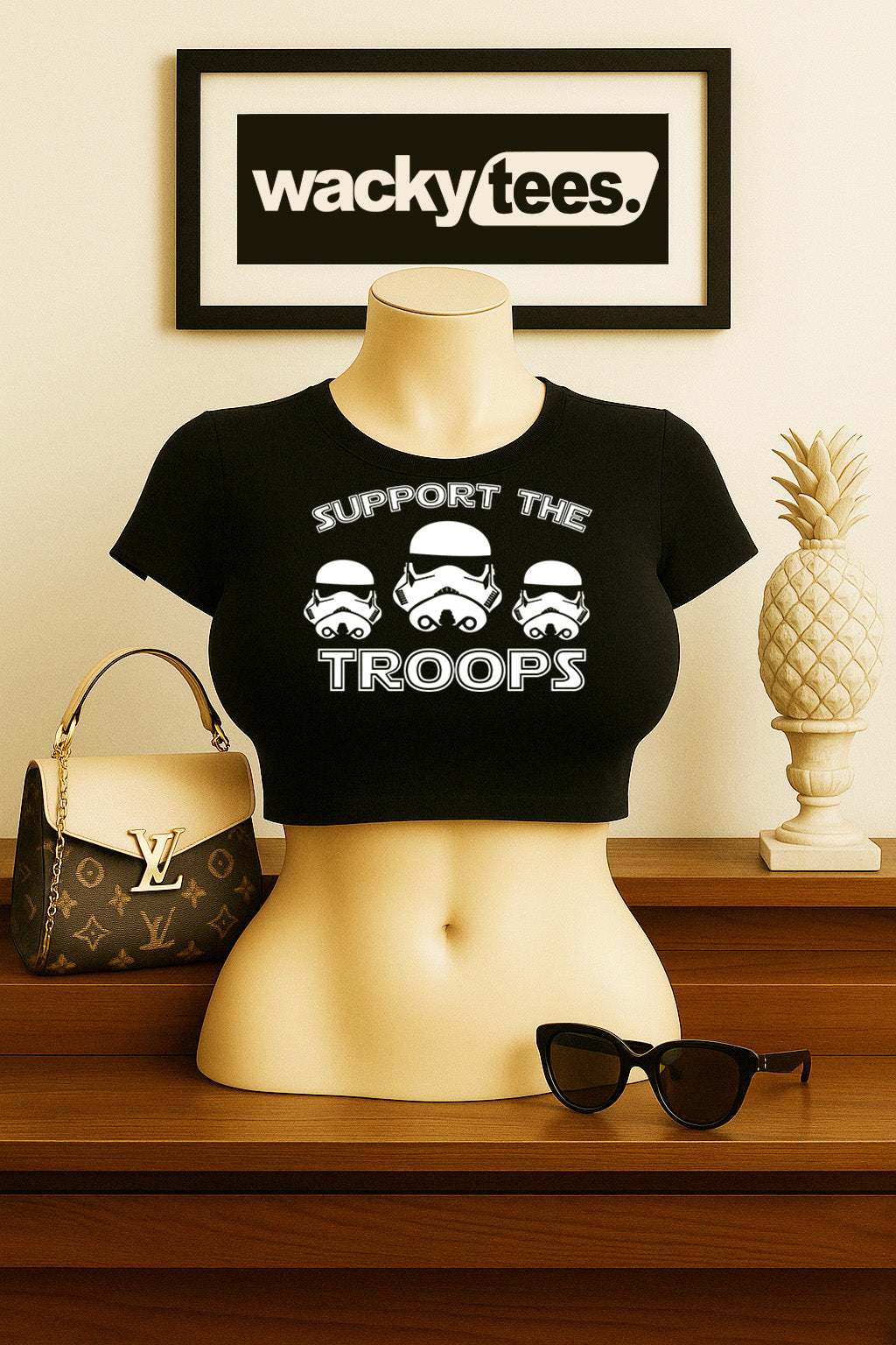 Support The Troops Storm Troopers Graphic Tee Shirt