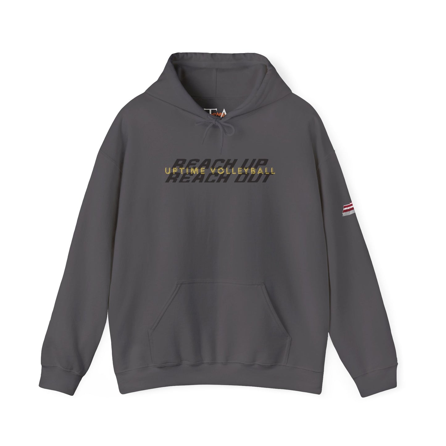 UPTIME Volleyball Reach Up Reach Out Hoodie | Empowerment Motivational Gift