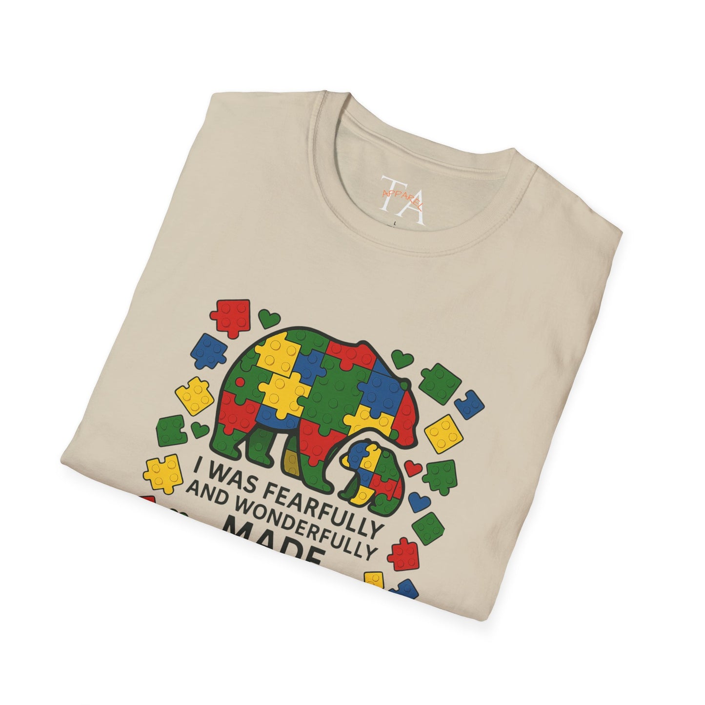 Autism Lego Mama Bear T-Shirt