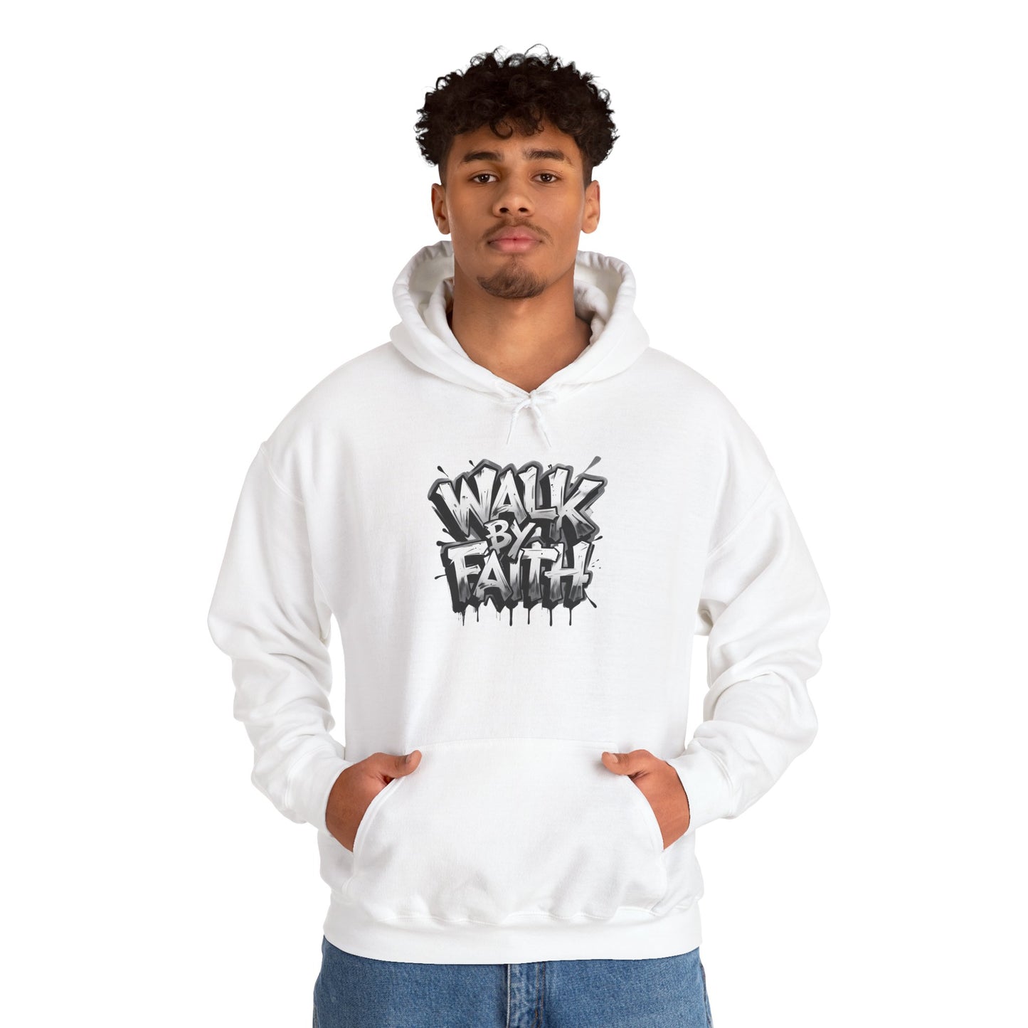 Faith Inspired Unisex Hoodie - 'Walk by Faith' Design