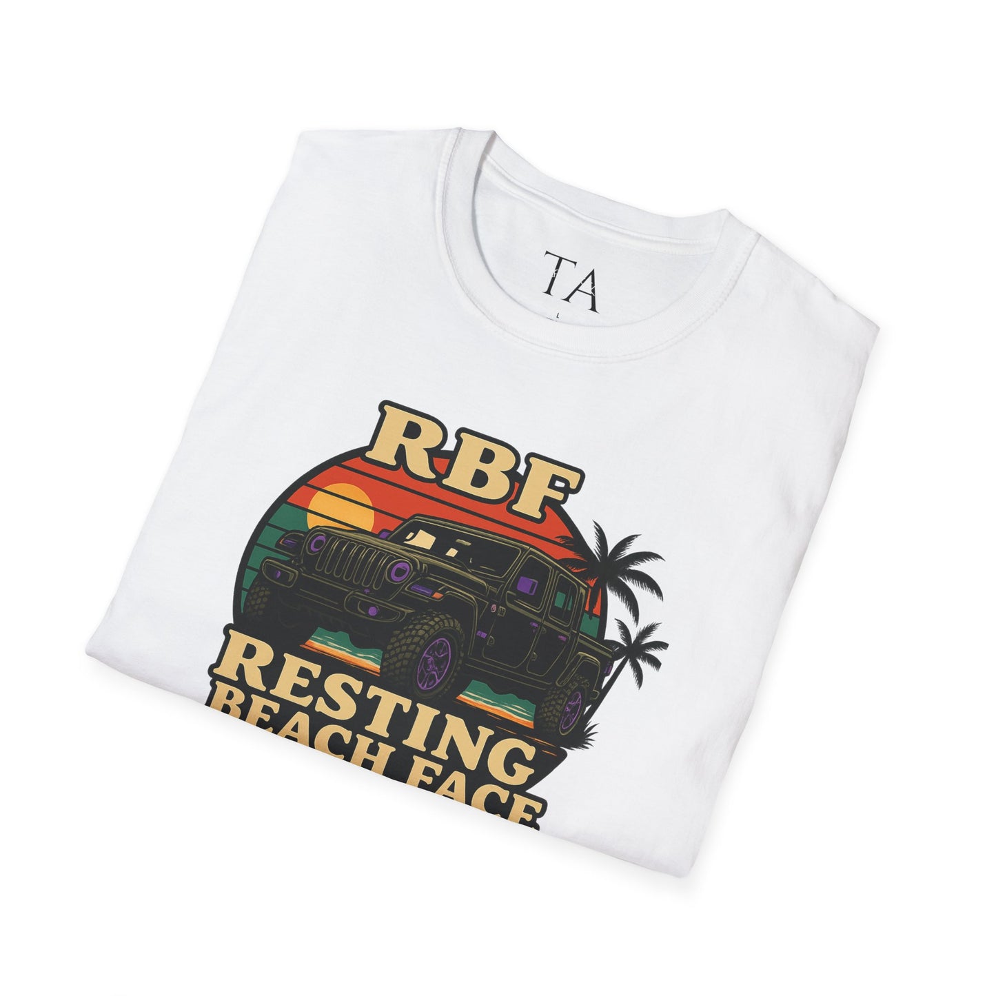 Resting Beach Face T-Shirt | Resting Beach Face | Summer Casual Wear, Vacation Tee, Beach Lover Gift, Relaxed Style, Unisex Apparel