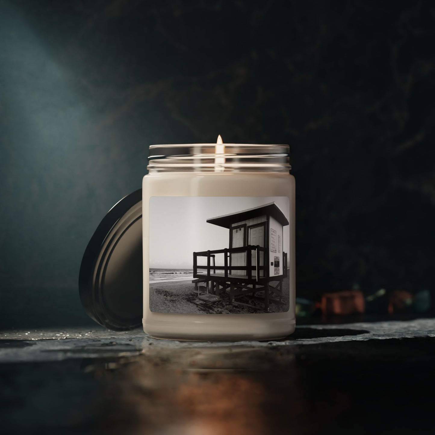 Scented Candles: Calming Sea Salt and Orchid Coastal Scented Candle, 9oz | Relaxation Gift | Home Decor | Beach Vibes | Eco-Friendly | Aromatherapy
