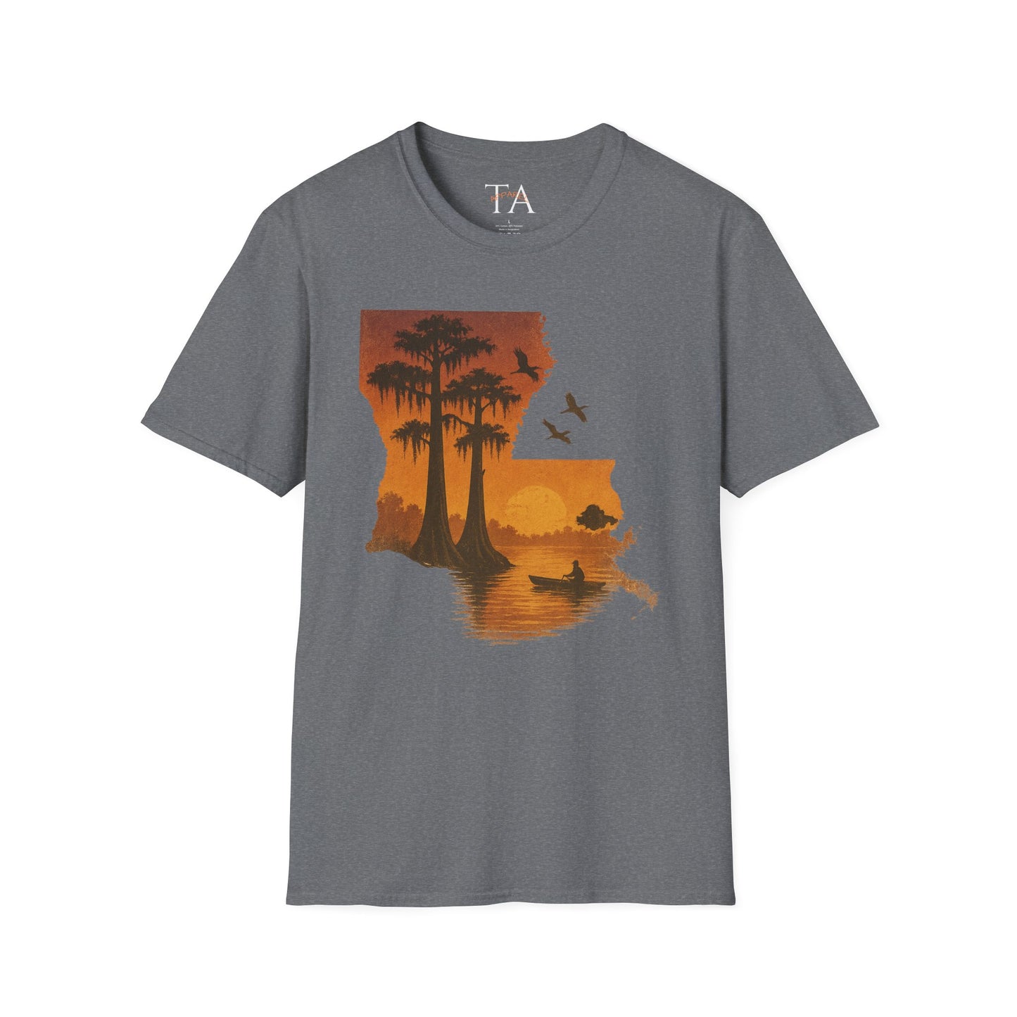 Louisiana Sunset T-Shirt, Unisex Beach Tee, Summer Vacation Shirt, Nature Lover Gift, Outdoor Adventure Apparel