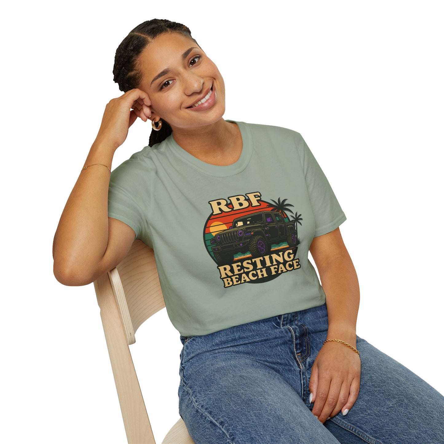 Resting Beach Face T-Shirt | Resting Beach Face | Summer Casual Wear, Vacation Tee, Beach Lover Gift, Relaxed Style, Unisex Apparel