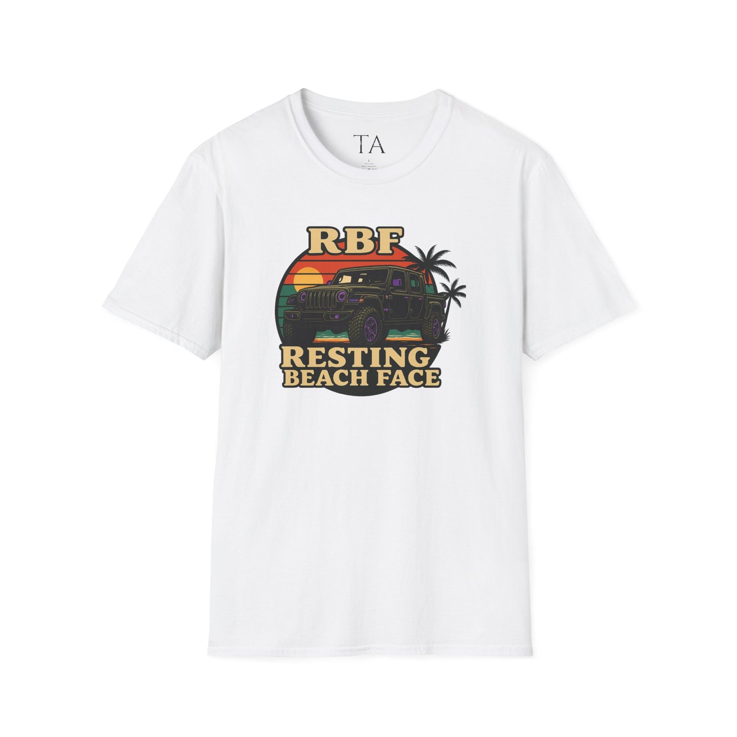 Resting Beach Face T-Shirt | Resting Beach Face | Summer Casual Wear, Vacation Tee, Beach Lover Gift, Relaxed Style, Unisex Apparel
