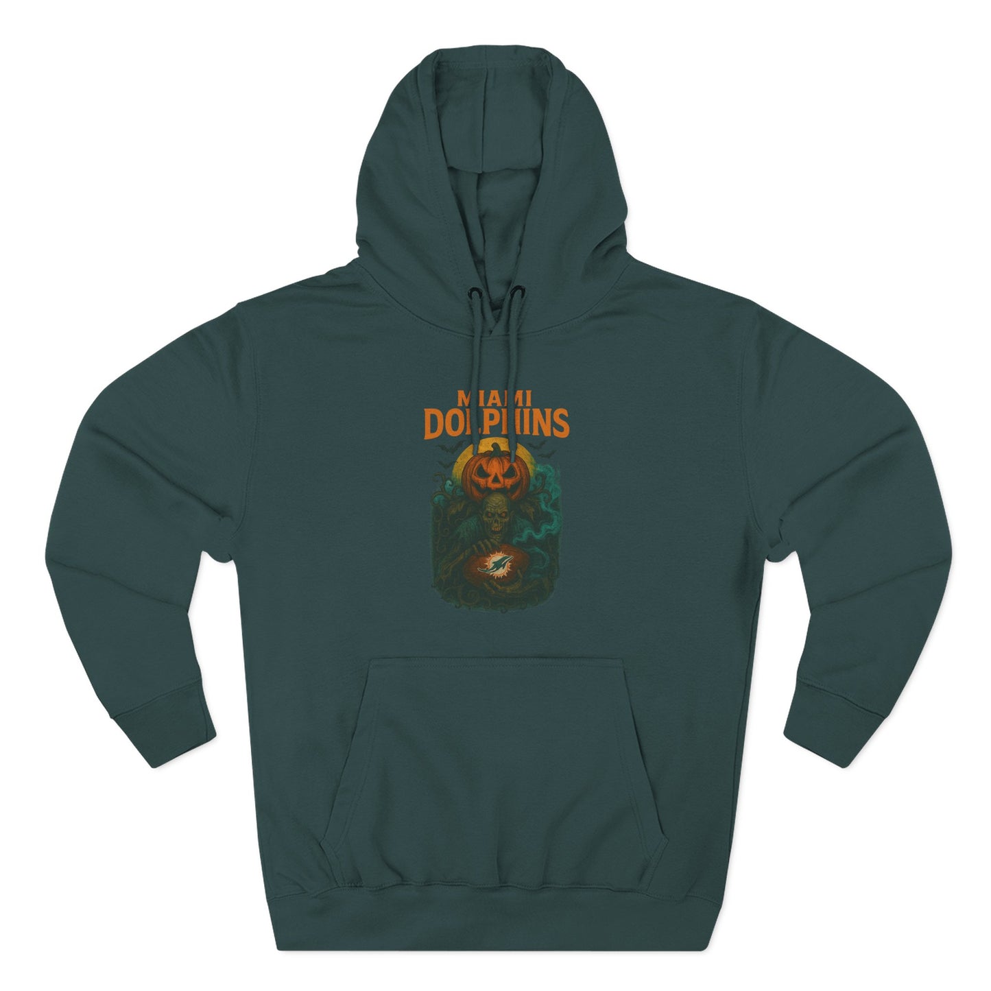 Halloween Cozy Dolphin Fleece Hoodie: Ocean Lovers, Casual Wear, Animal Lovers Gift, Beach Days, Relaxing at Home. Sea Life Graphic