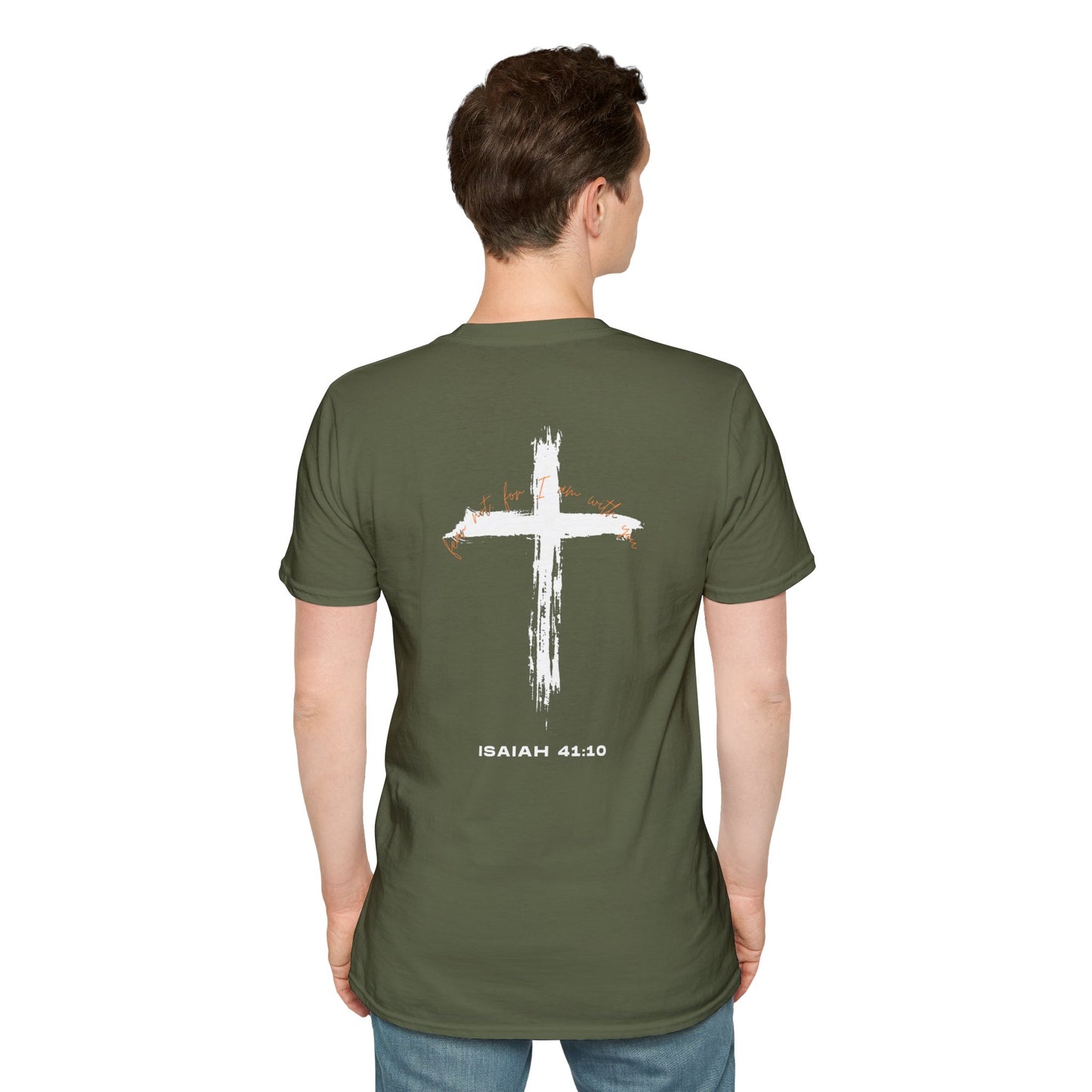 Faith-Inspired T-Shirt with Isaiah 41:10 Design - Customizable