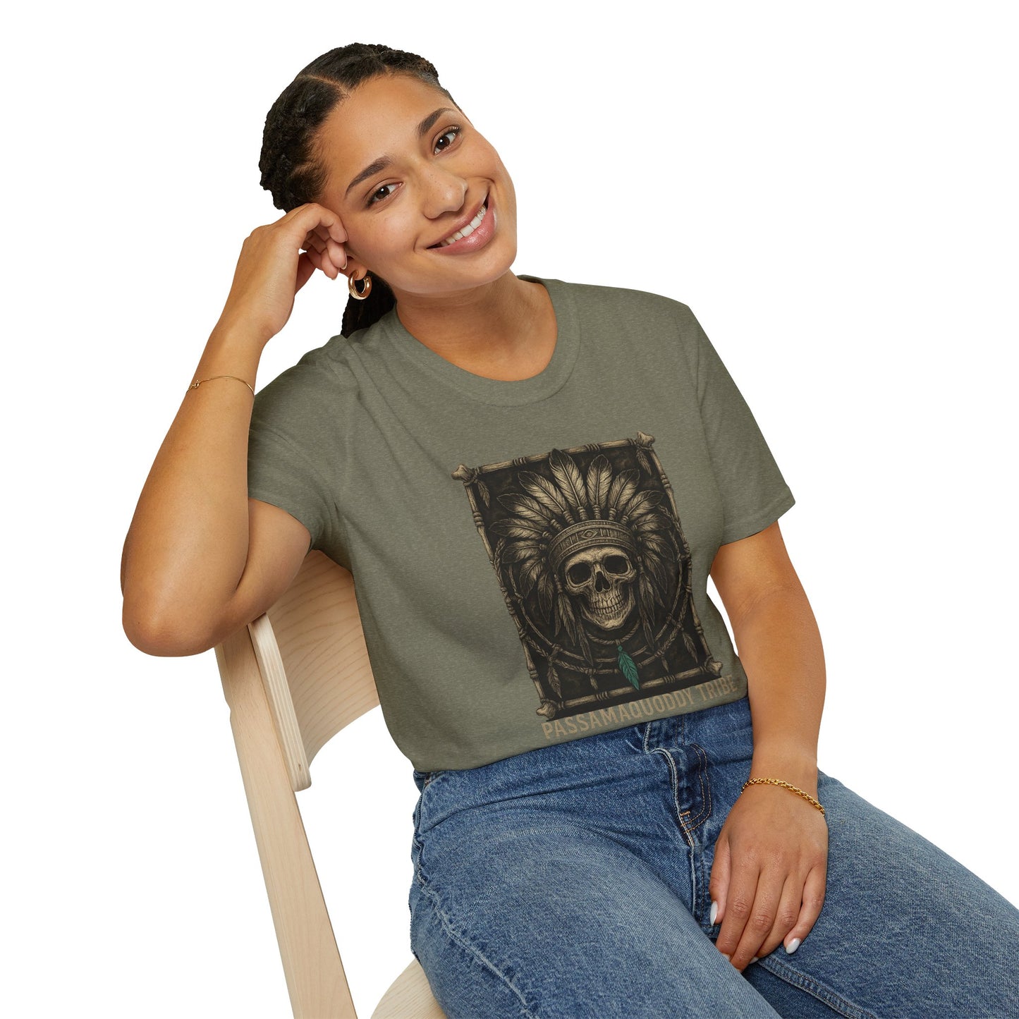 Tribal Graphic T-Shirt - Passamaquoddy Tribe Design8, Gift for Adventurers