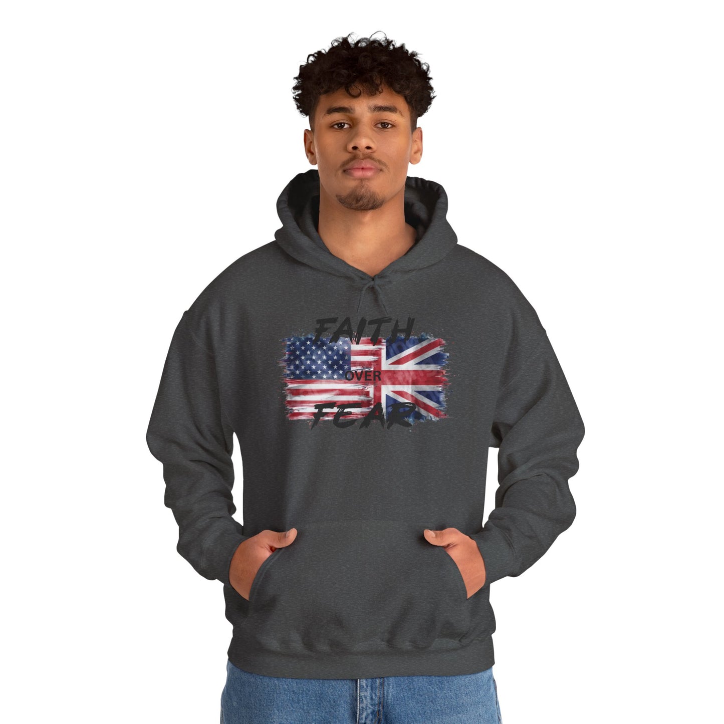 Faith over Fear USA UK Unisex Hoodie