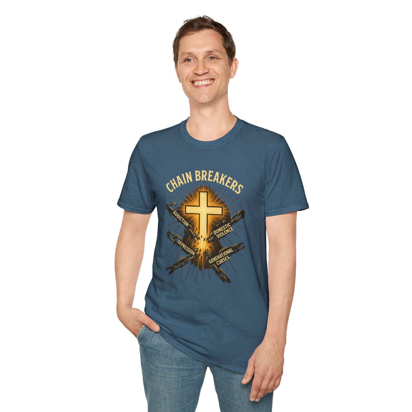 Chain Breakers T-Shirt - Breaking Chains of Addiction and Domestic Violence
